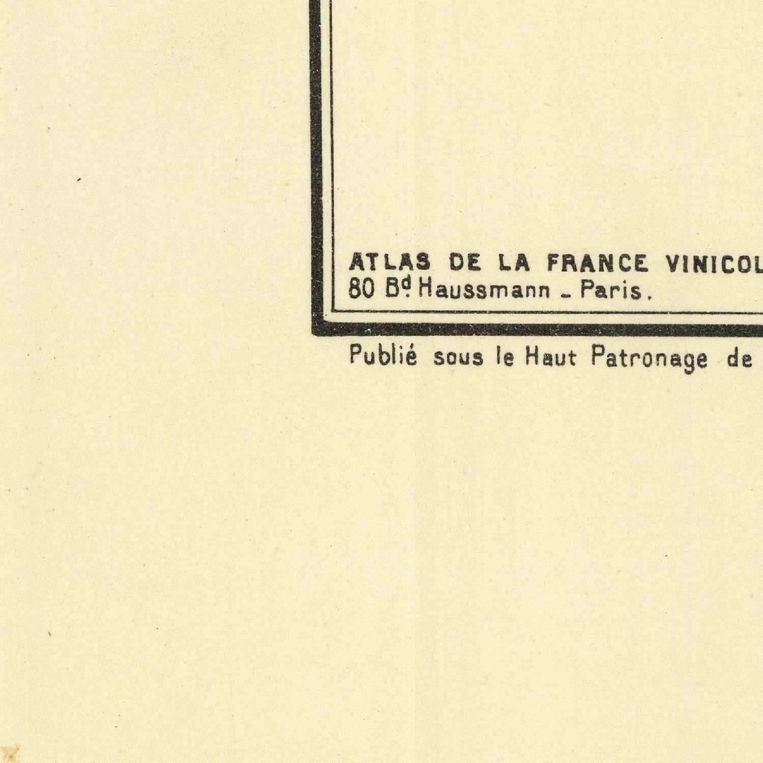 Text on a beige background with 'Atlas de la France Vinicole' mentioned