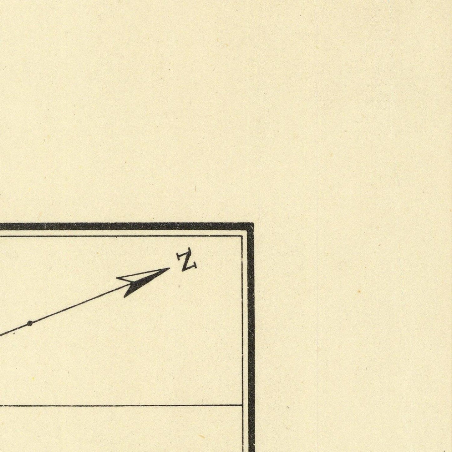 Diagram with an arrow and a number '2' on a beige background