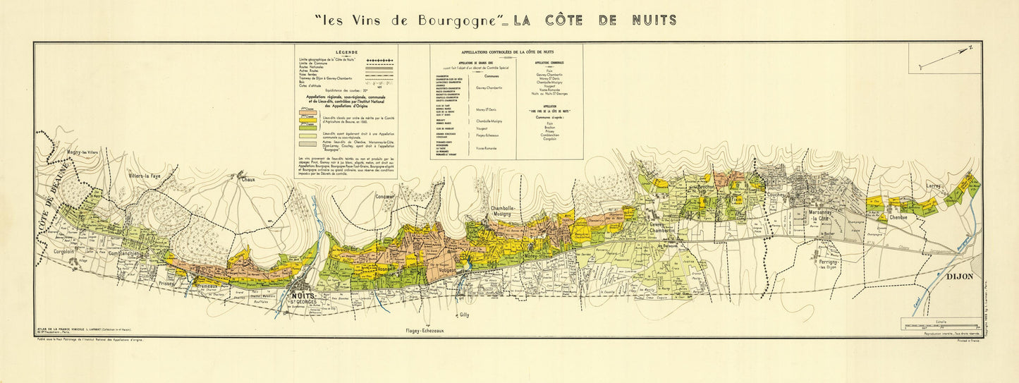 presentation of the map reproduction without a frame
