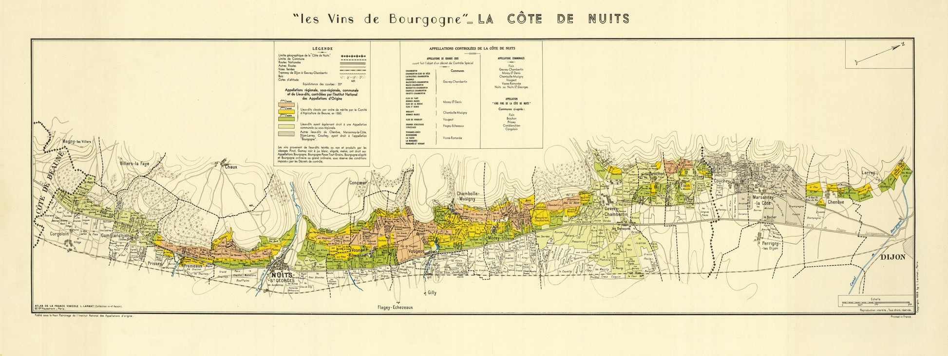 presentation of the map reproduction without a frame
