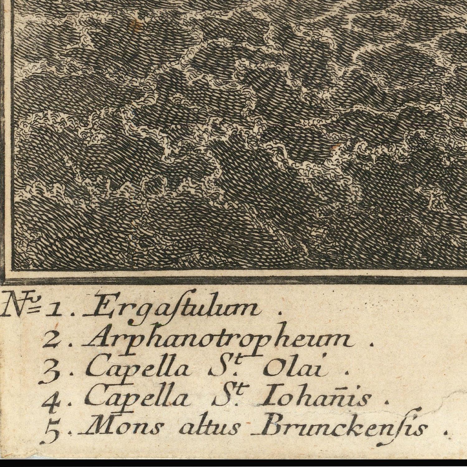 Vintage map with text labels and textured background