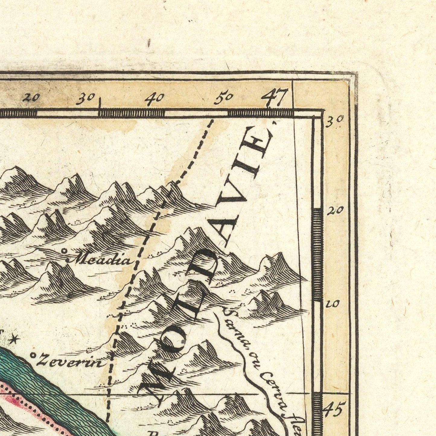 detail of the map from the top right corner
