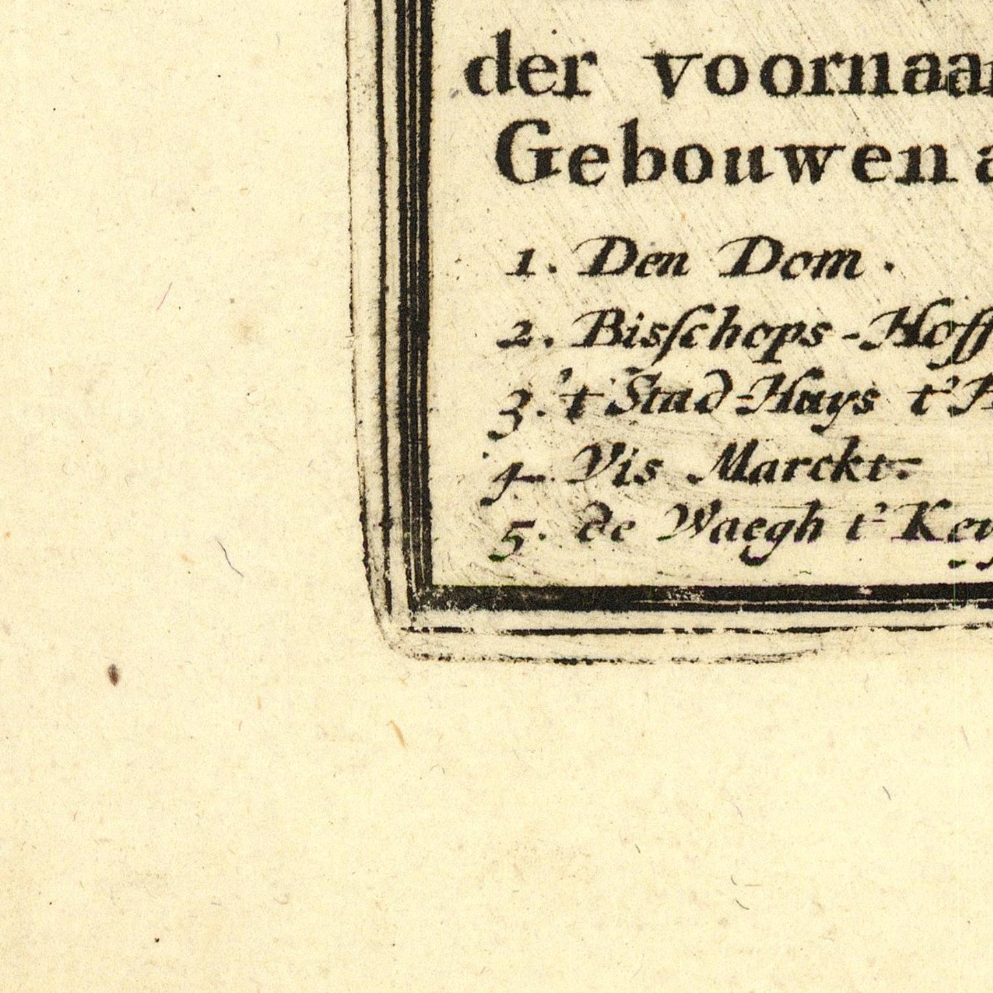 detail of the map from the bottom left corner
