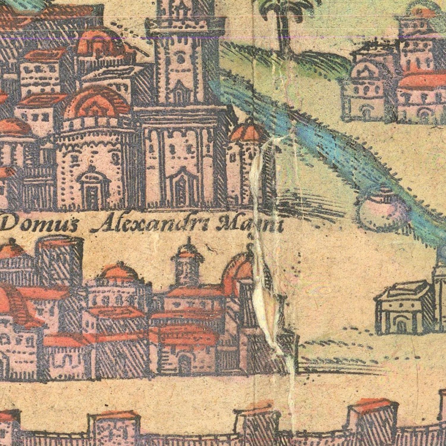 detail of the map from the centre left

