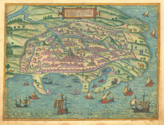 presentation of the map reproduction without a frame
