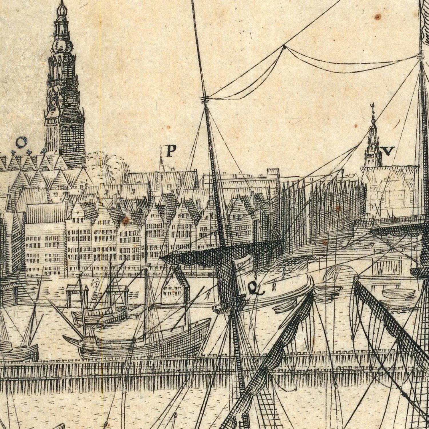 detail of the map from the centre 
