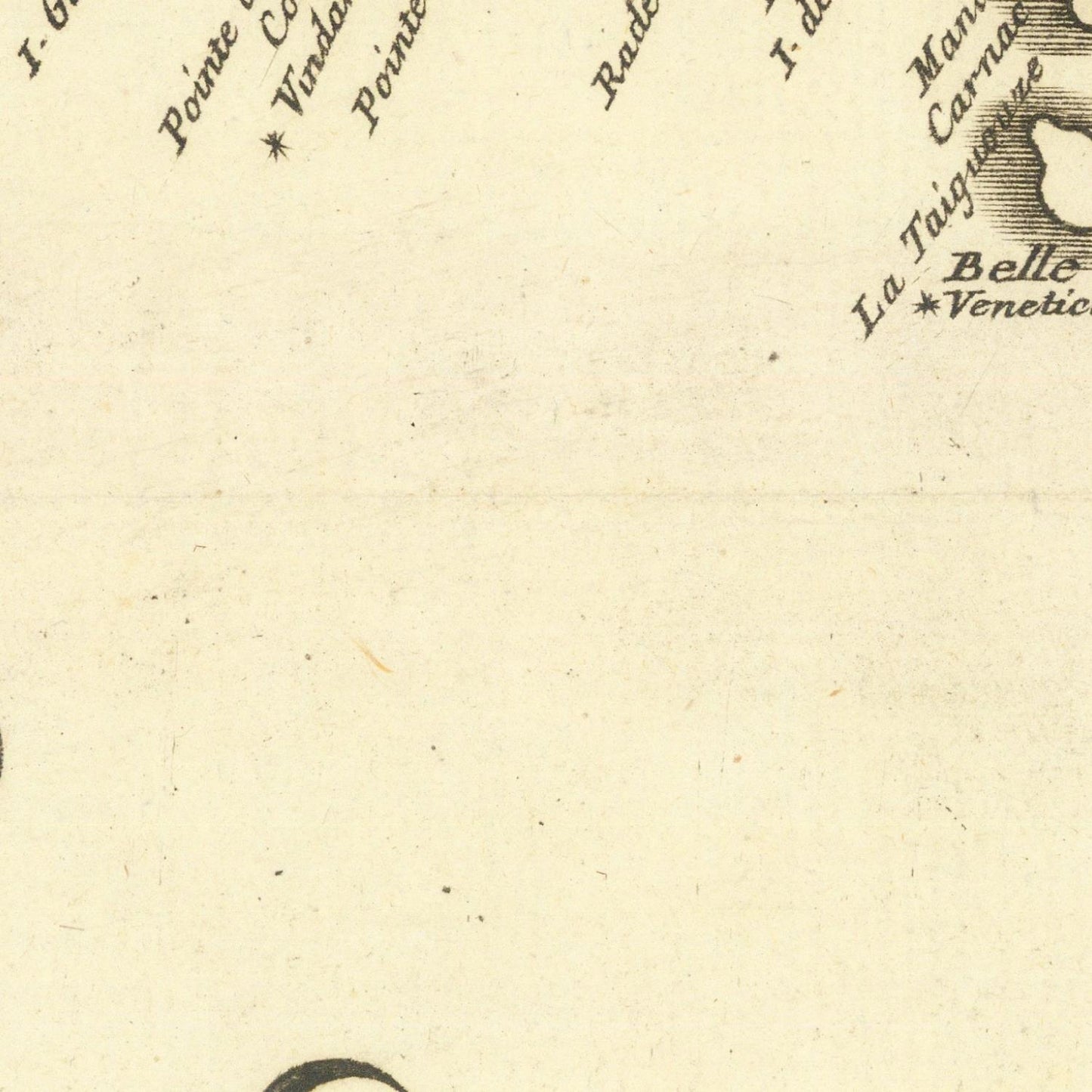 Antique double map of France, 1690