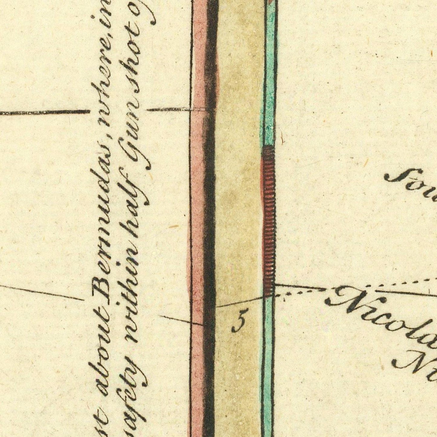 detail of the map from the centre 
