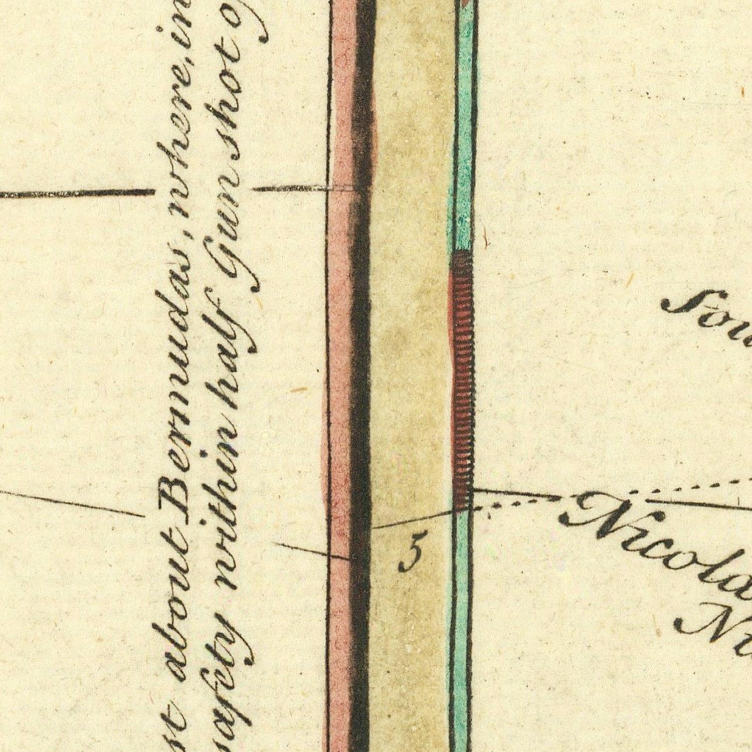 detail of the map from the centre 
