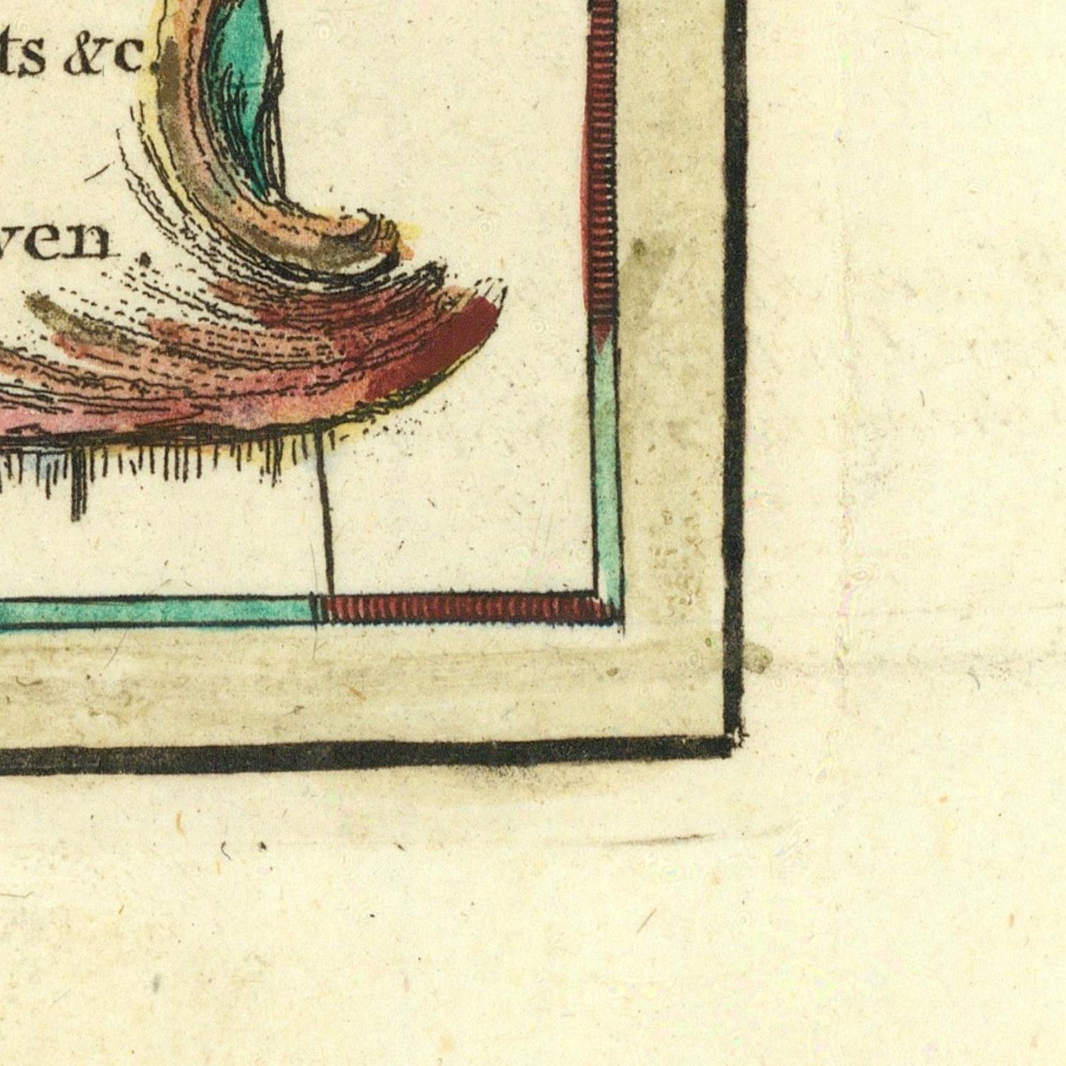 detail of the map from the bottom right corner
