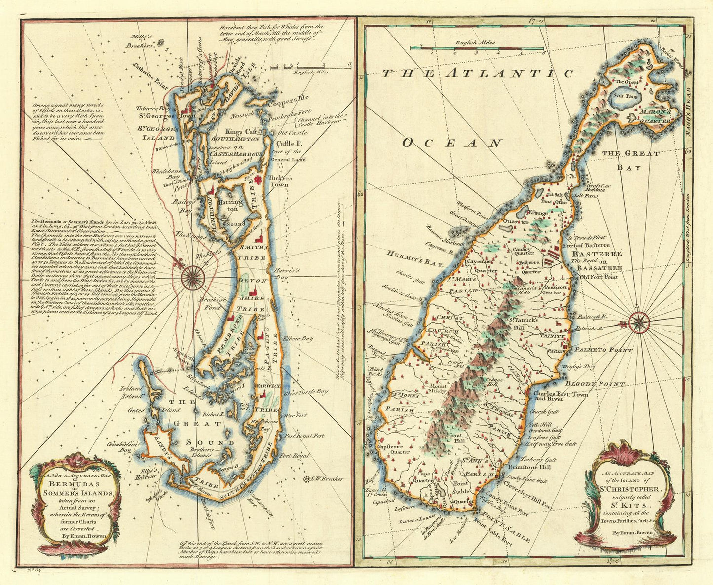 presentation of the map reproduction without a frame
