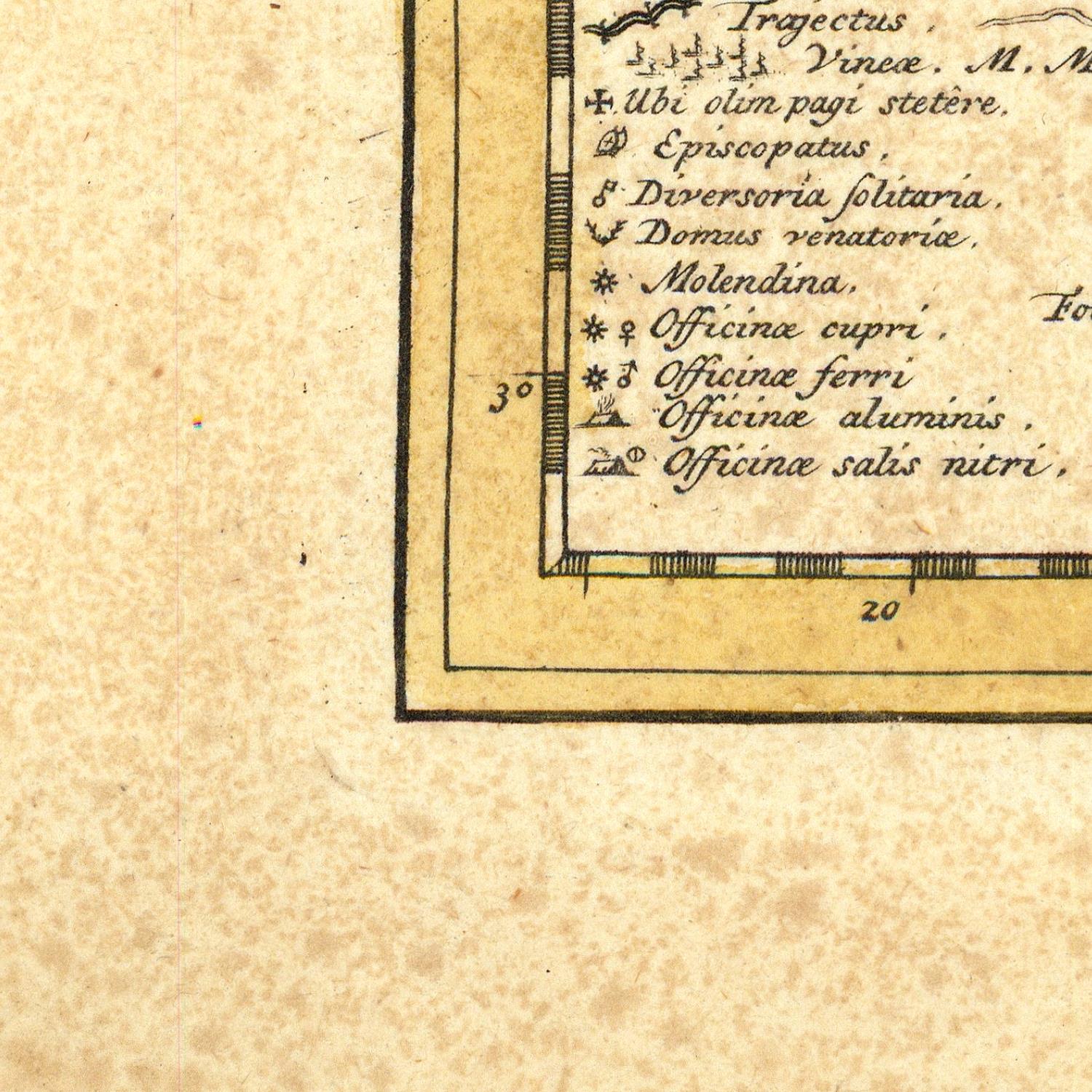 detail of the map from the bottom left corner
