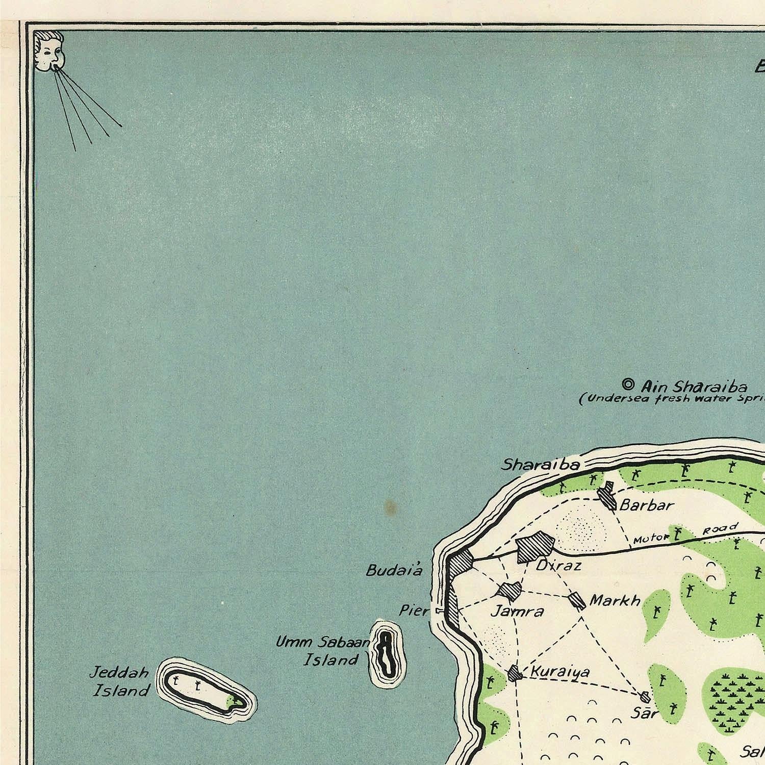 detail of the map from the top left corner
