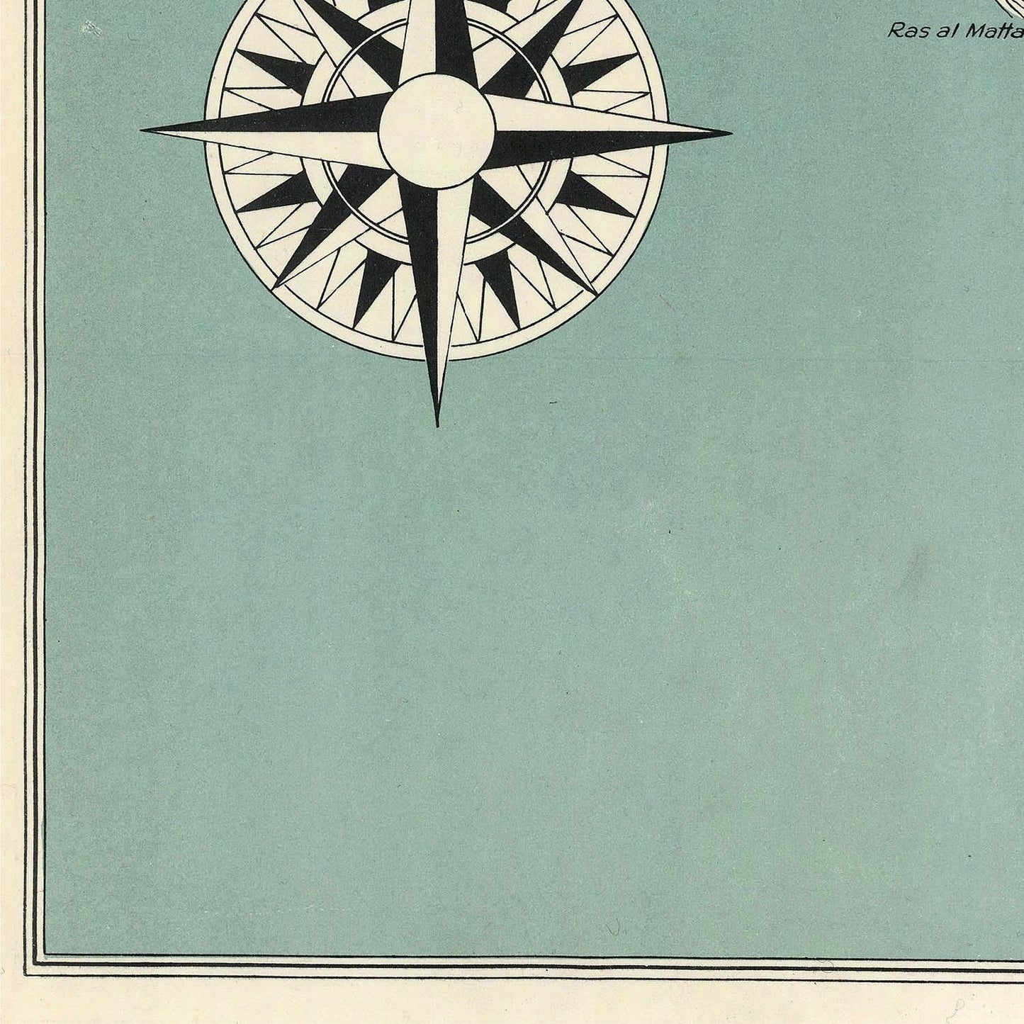 detail of the map from the bottom left corner
