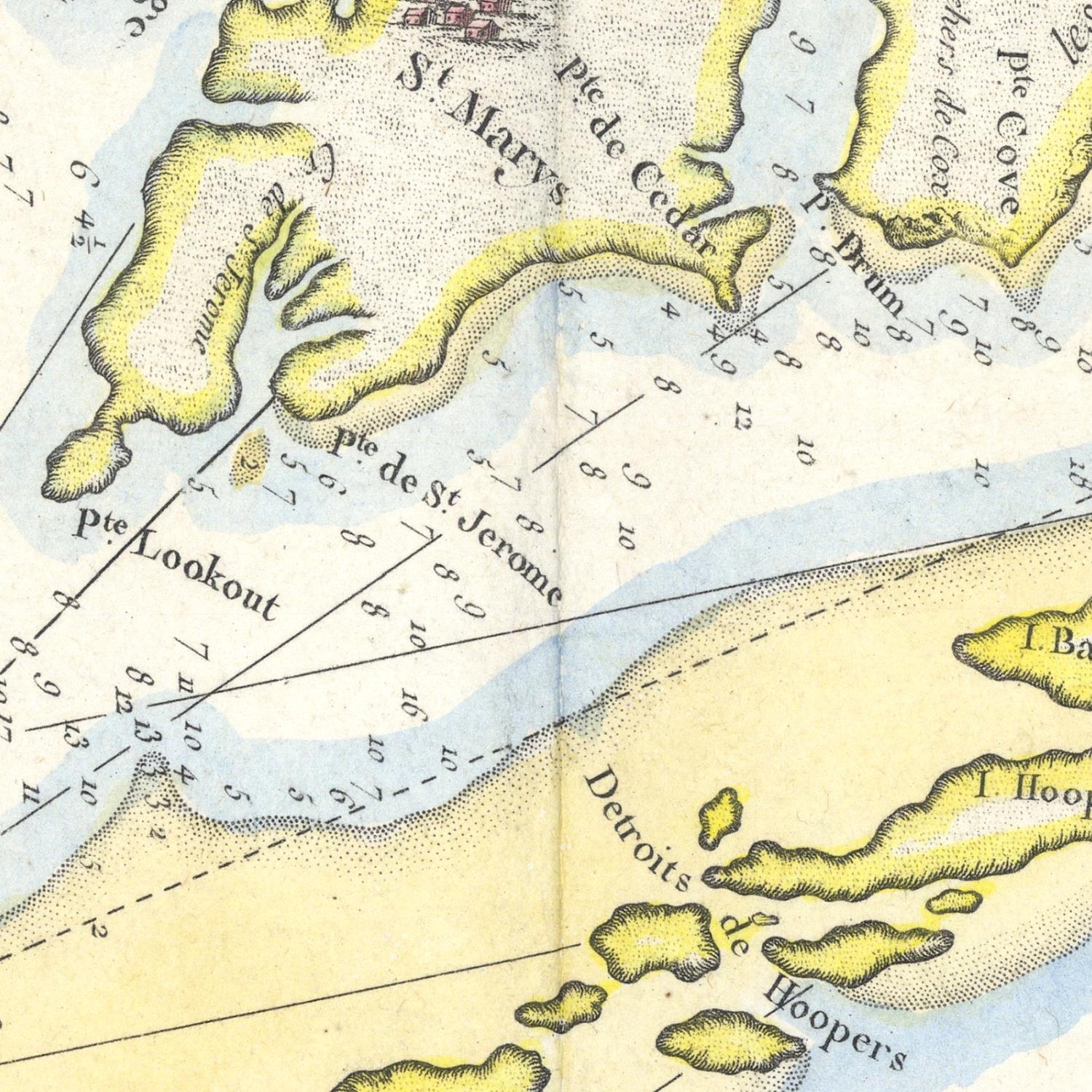 detail of the map from the centre 
