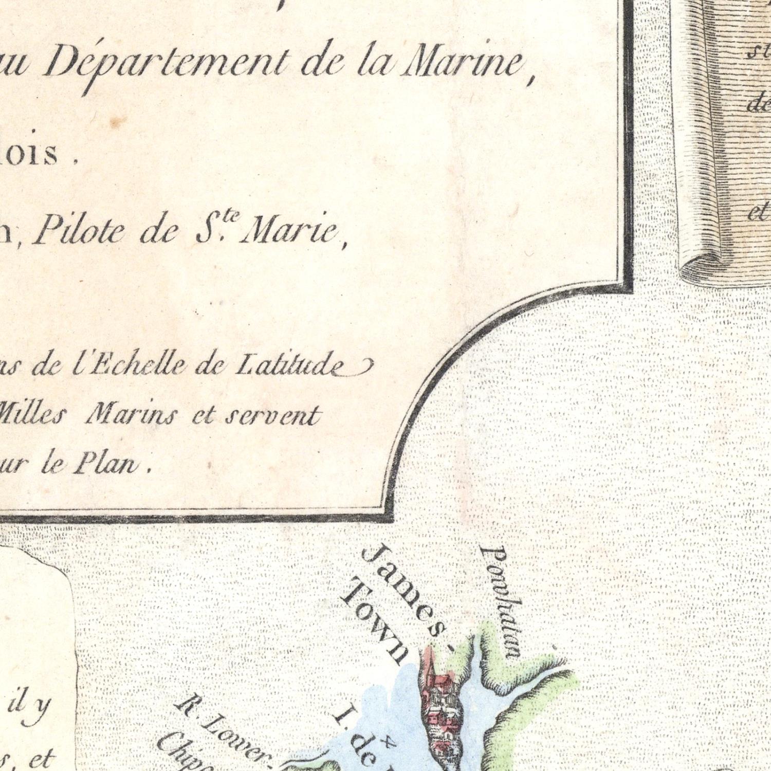 detail of the map from the centre left
