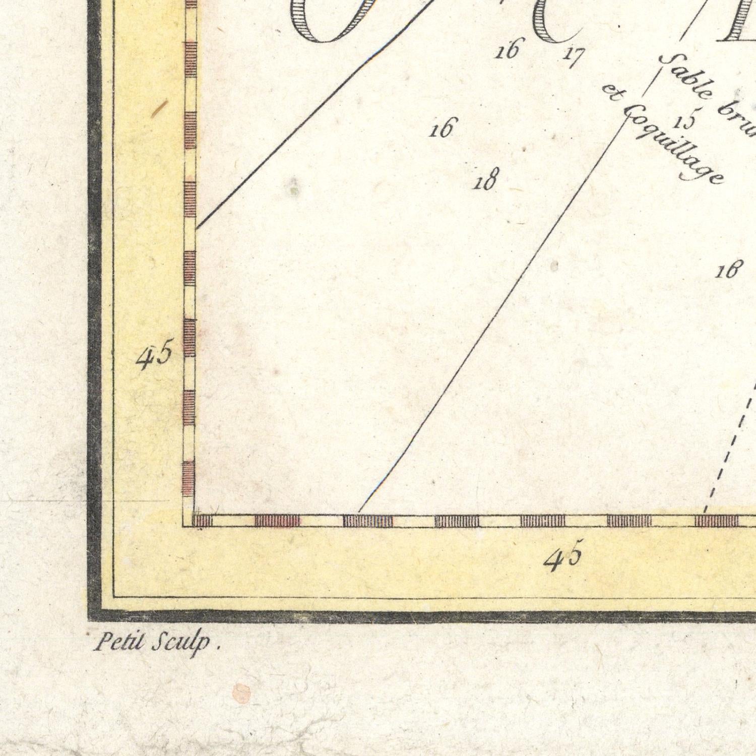 detail of the map from the bottom left corner
