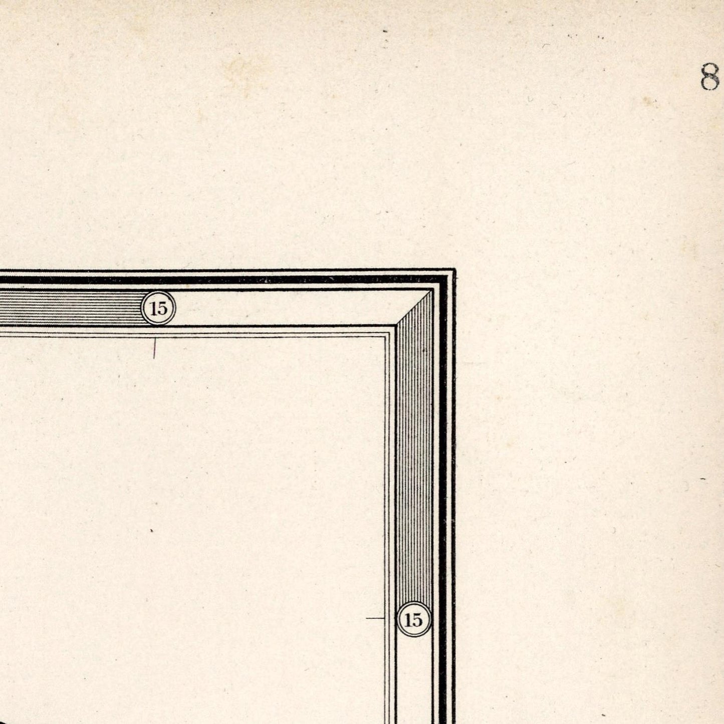 Illustration of a black frame on a beige background