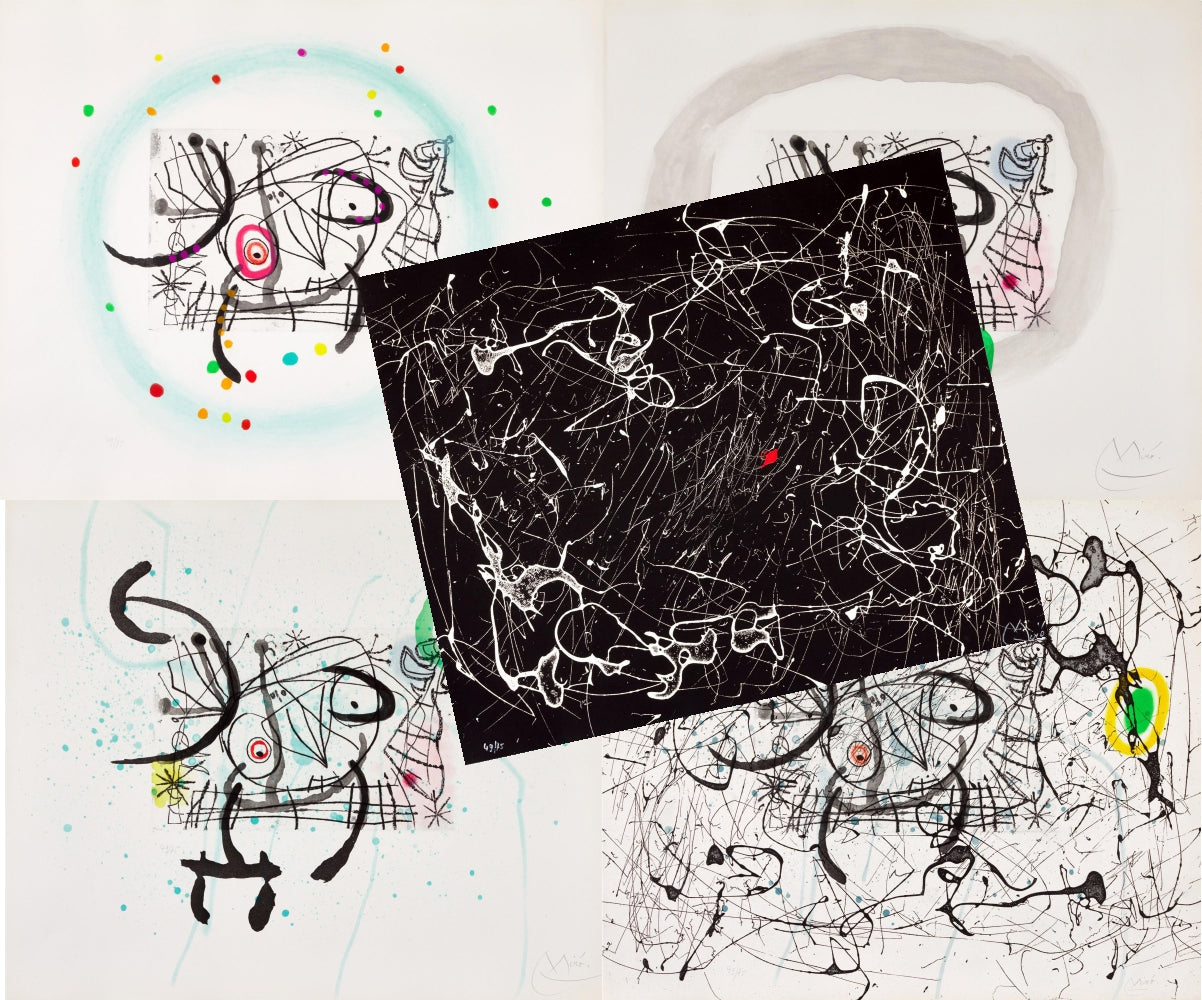 presentation of the fine art reproductions without a frame
