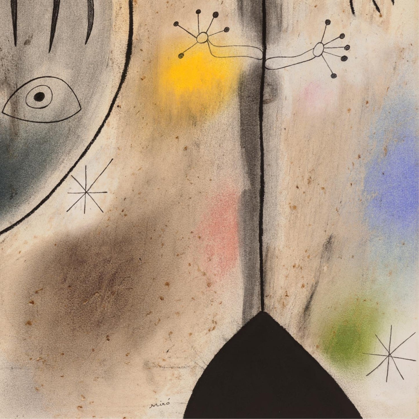 detail of the fine art reproduction from centre left

