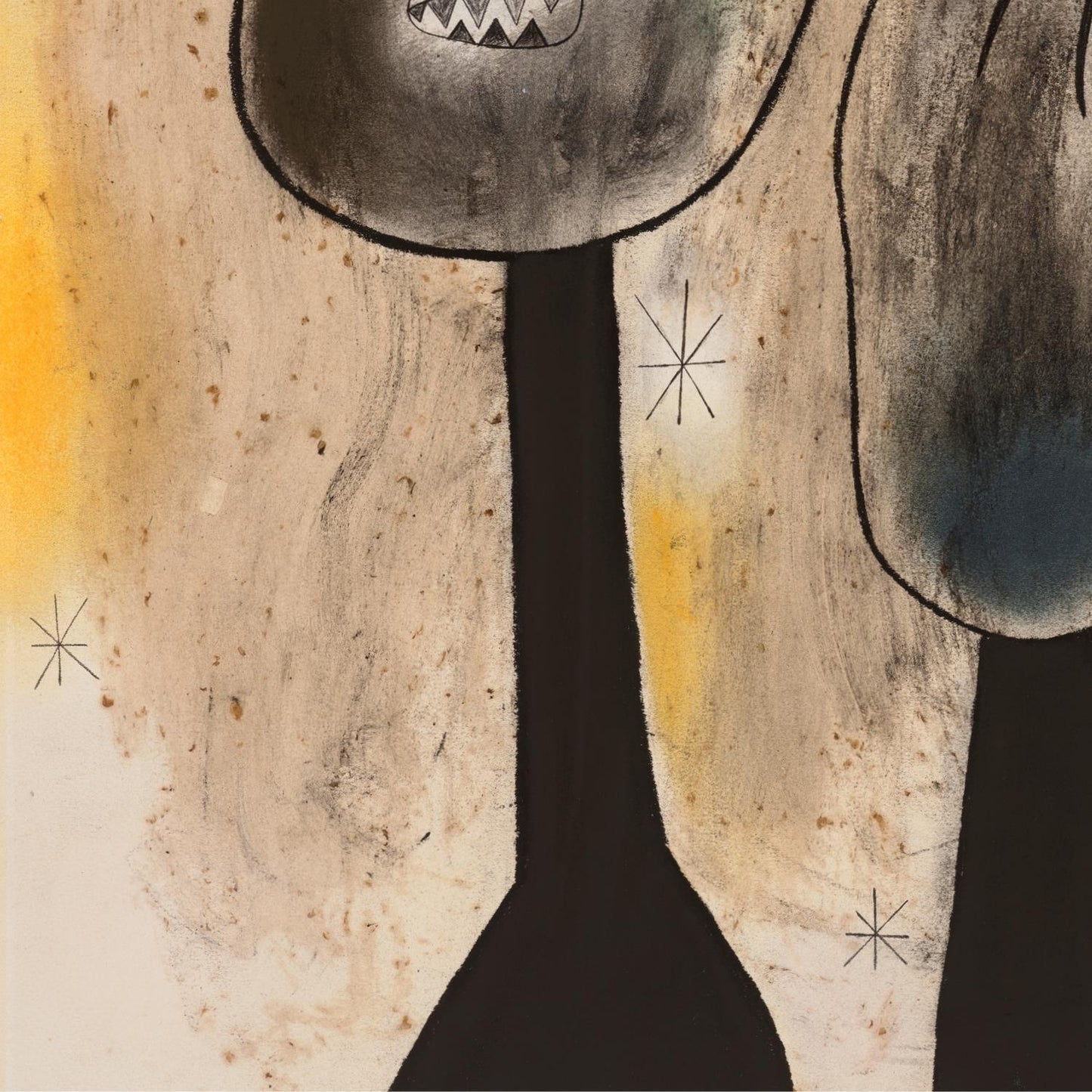 detail of the fine art reproduction from the bottom left corner
