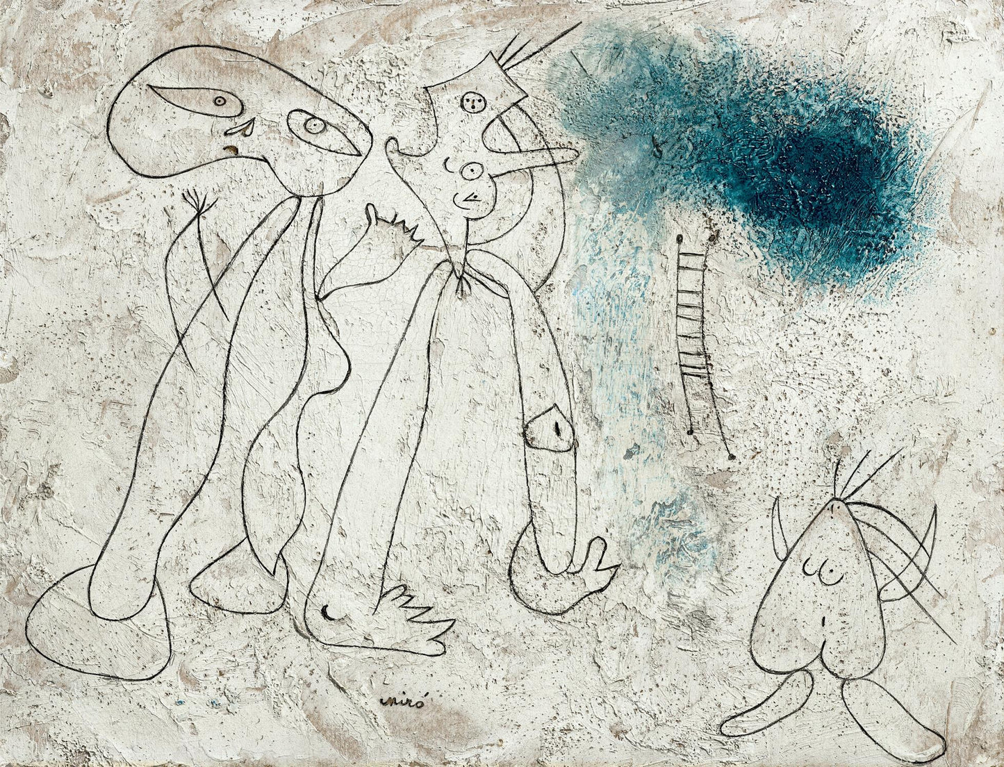 presentation of the fine art reproduction without a frame
