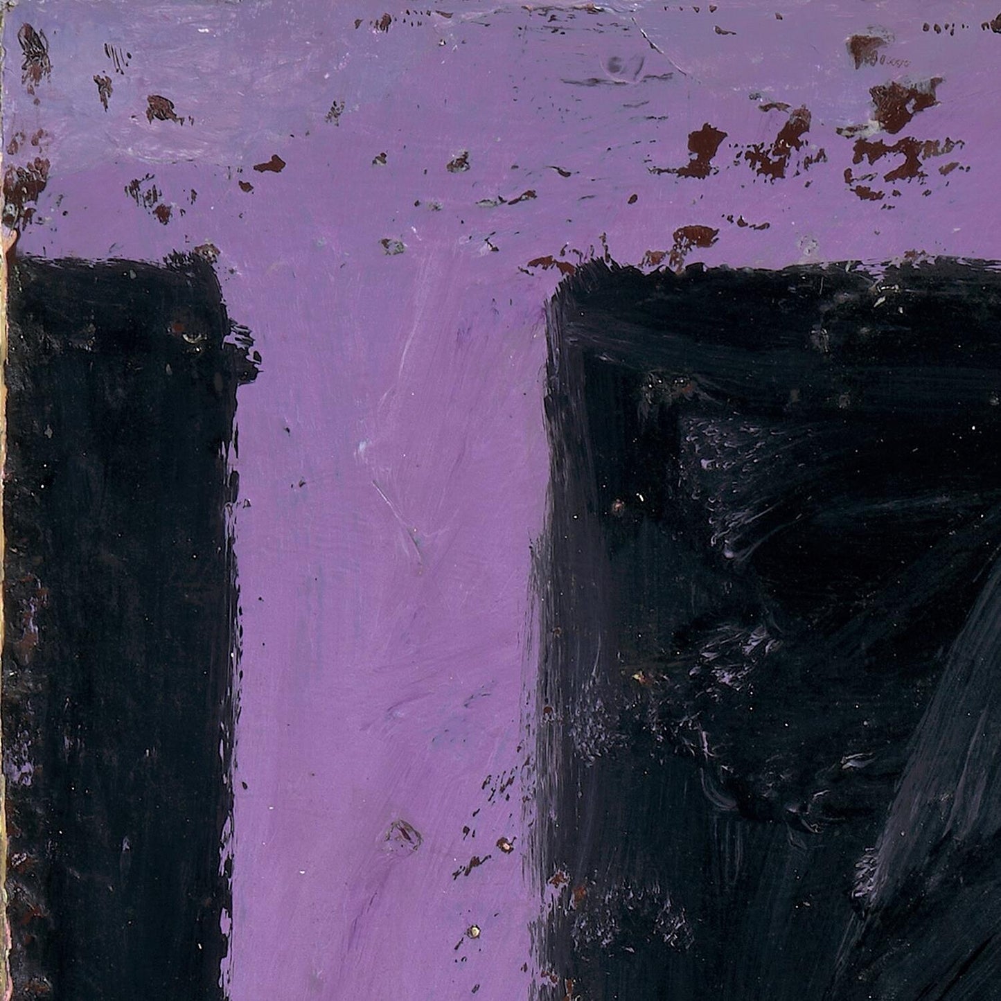 Abstract art with black and purple colors