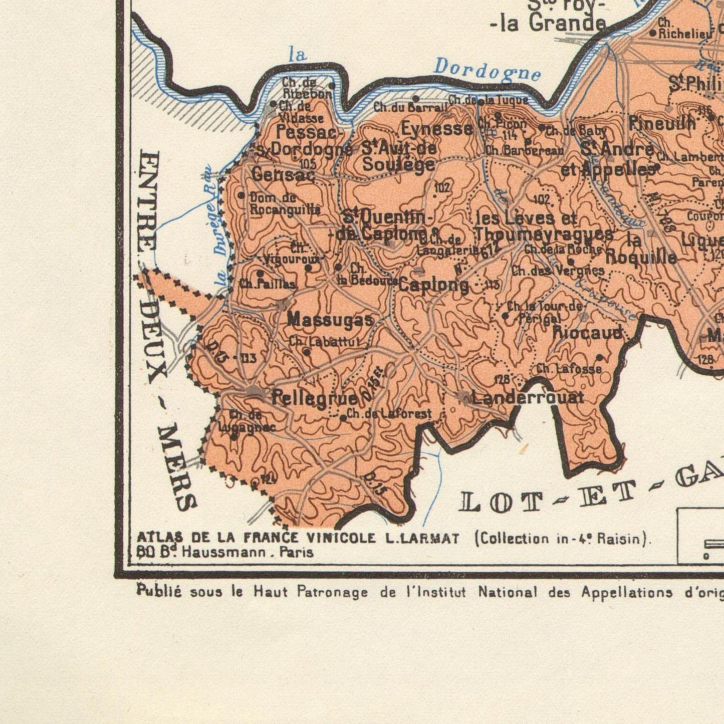detail of the map from the bottom left corner

