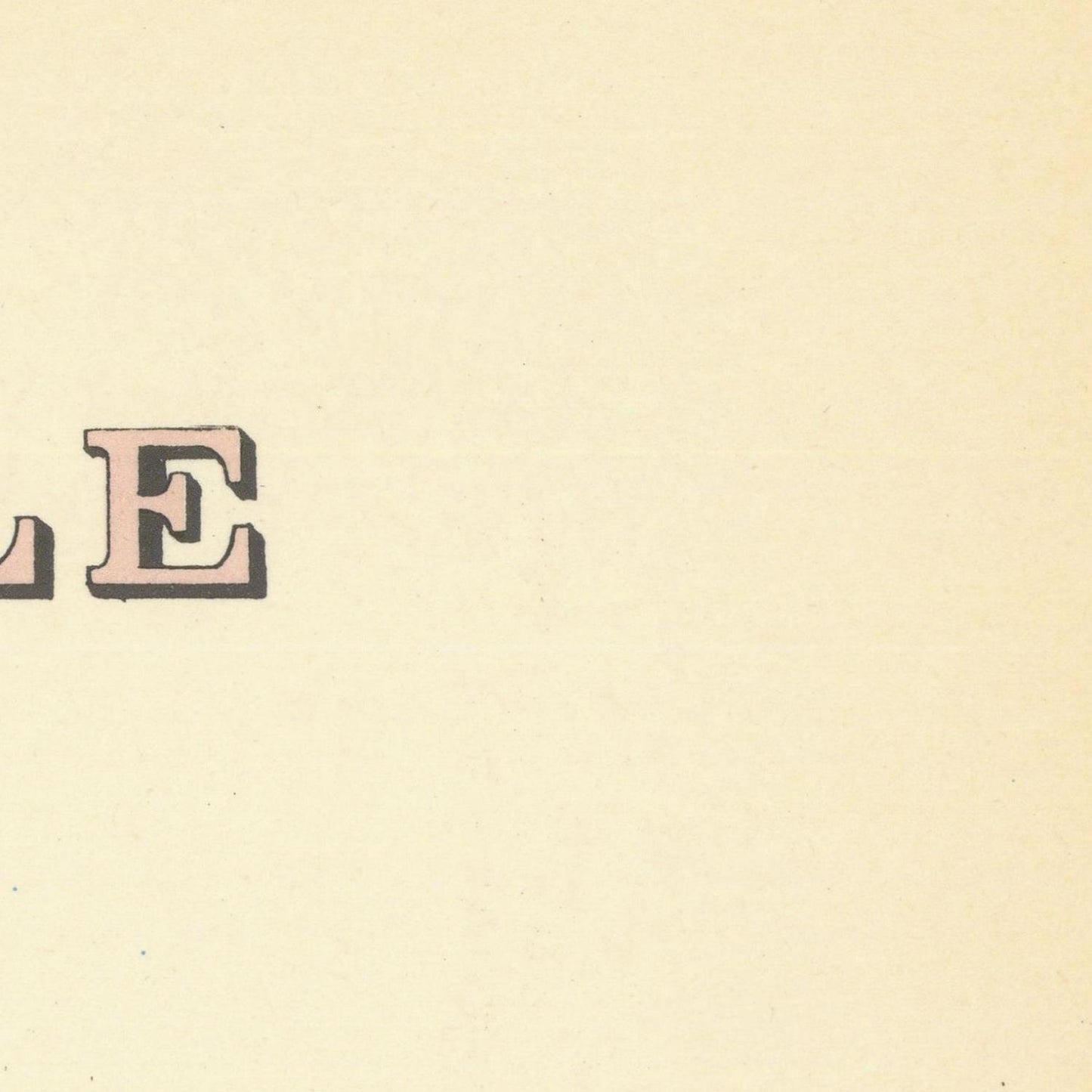 Letter 'E' on a beige background
