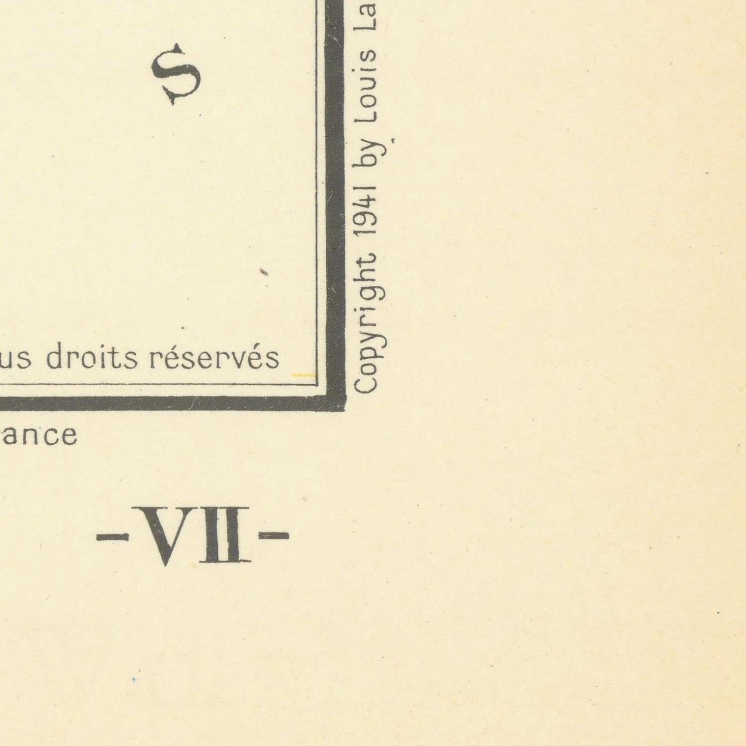 Vintage book page with text and copyright notice on a beige background