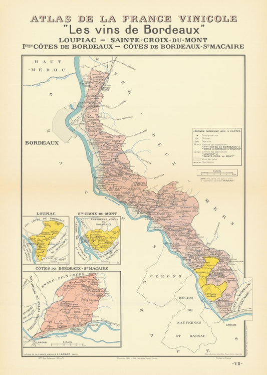 presentation of the map reproduction without a frame
