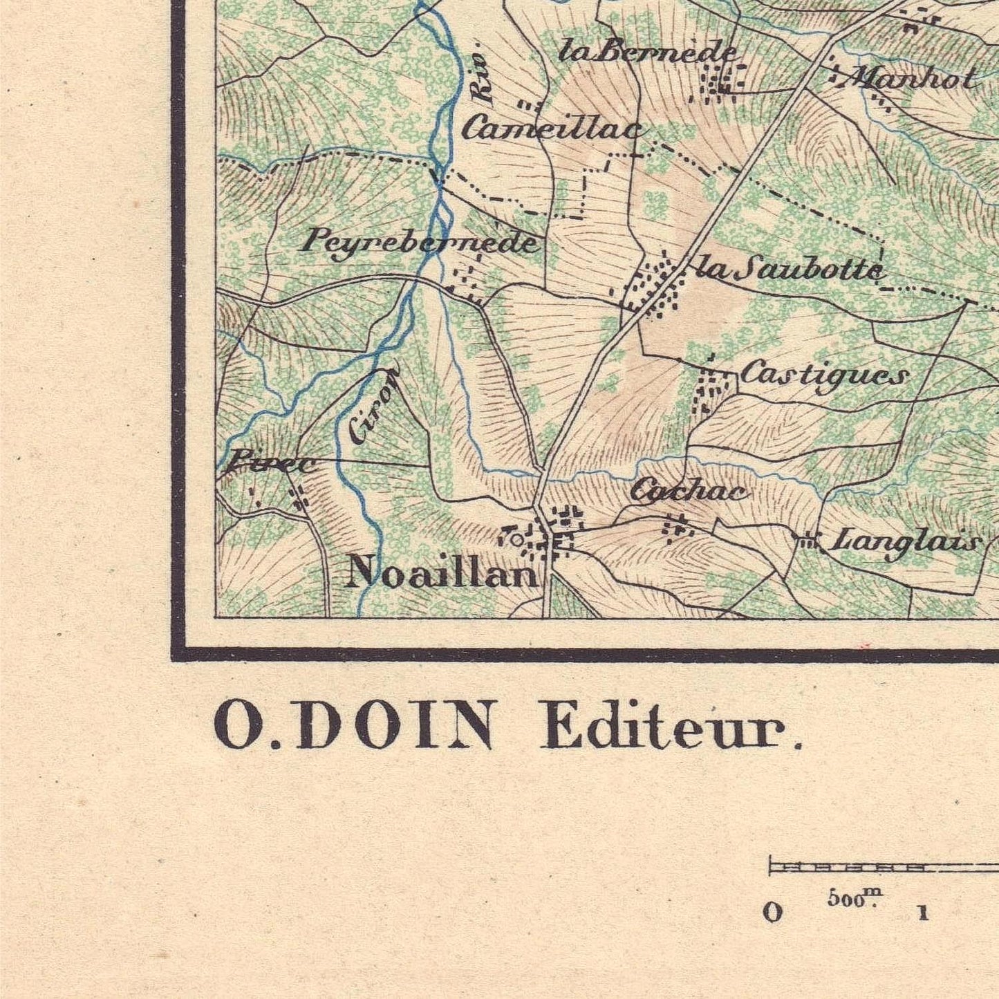 detail of the map from the bottom left corner
