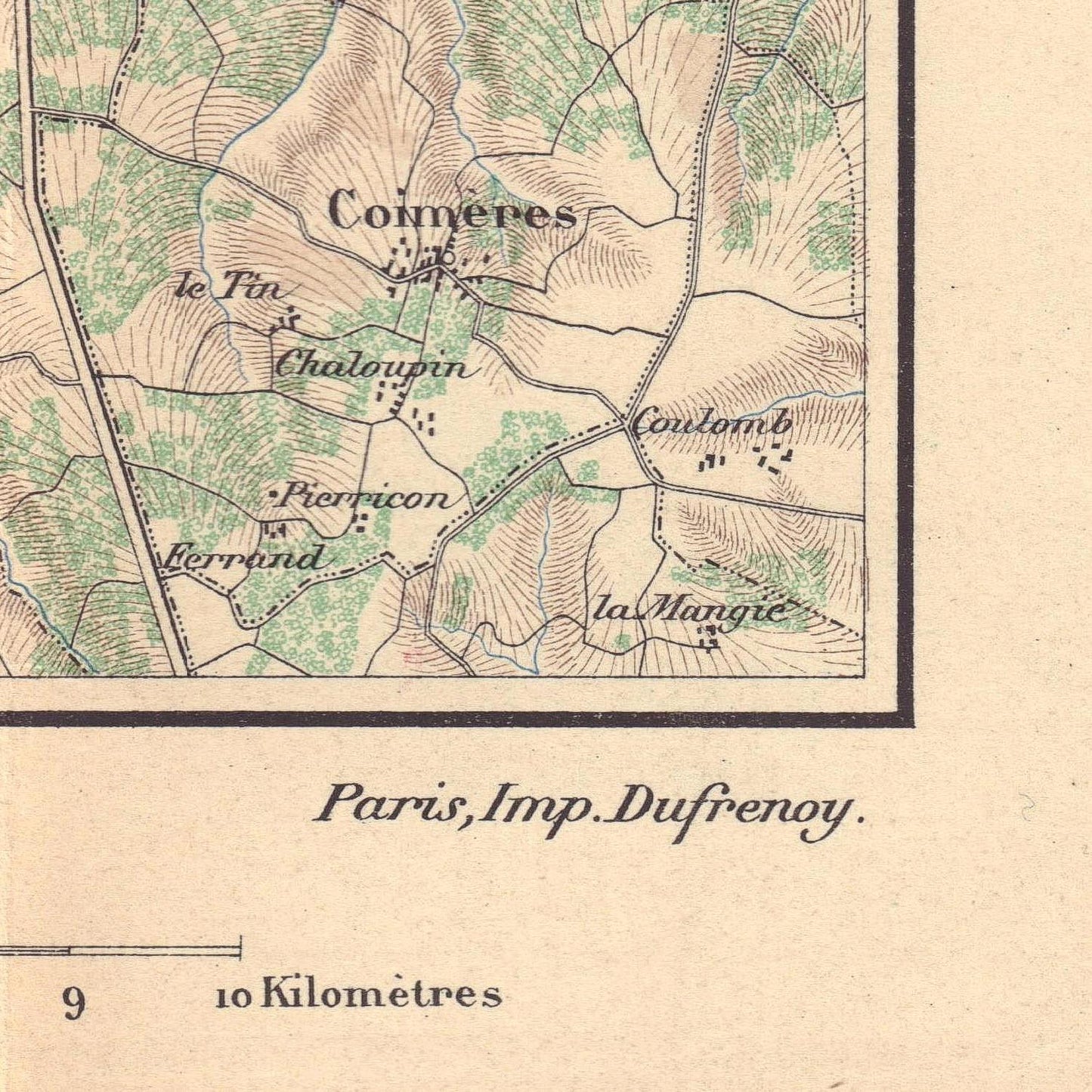 detail of the map from the bottom right corner

