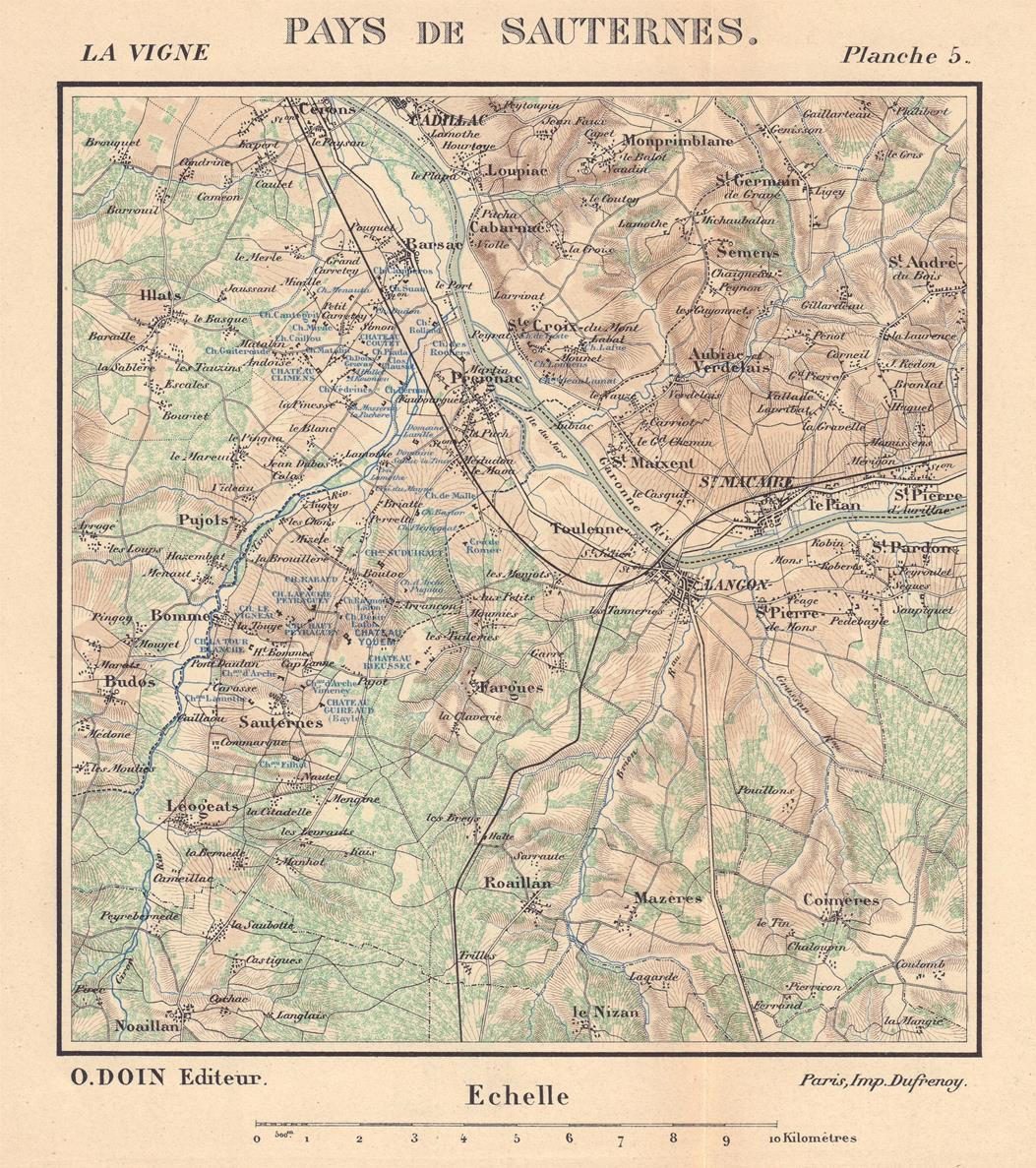 presentation of the map reproduction without a frame
