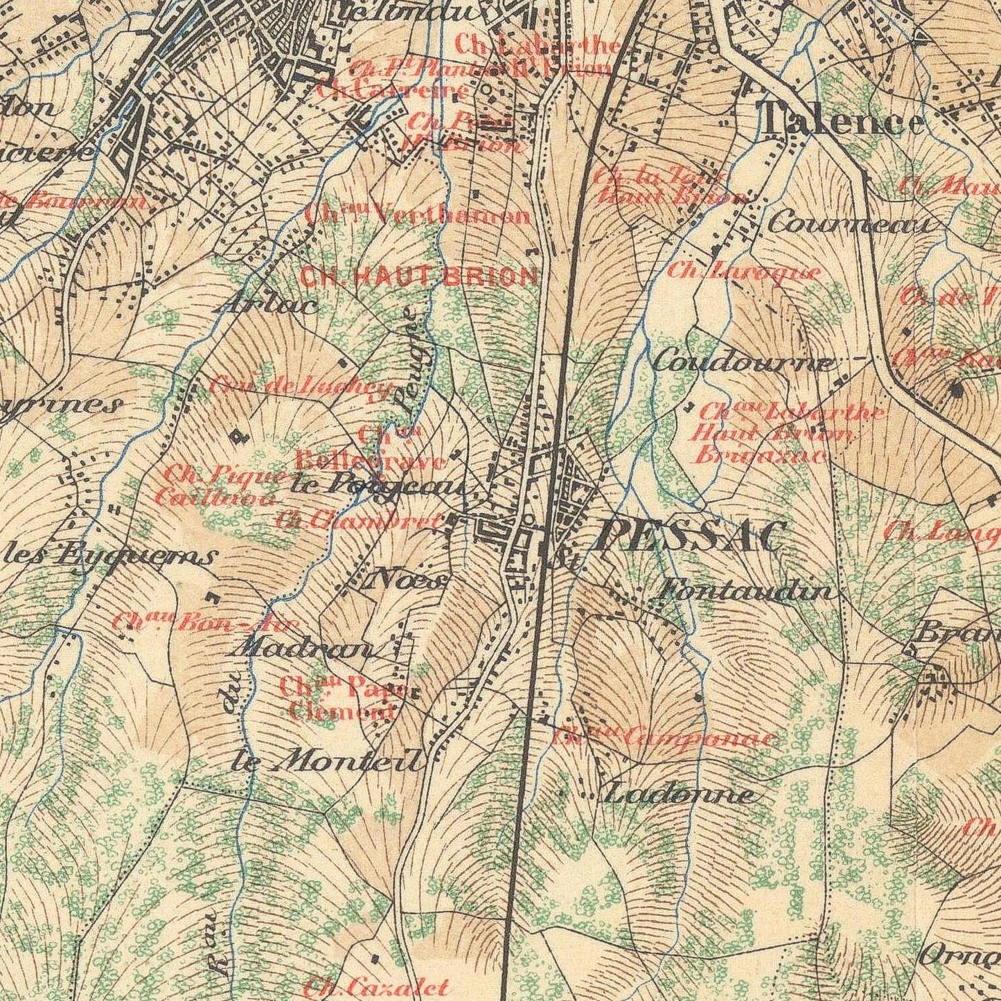 detail of the map from the centre left
