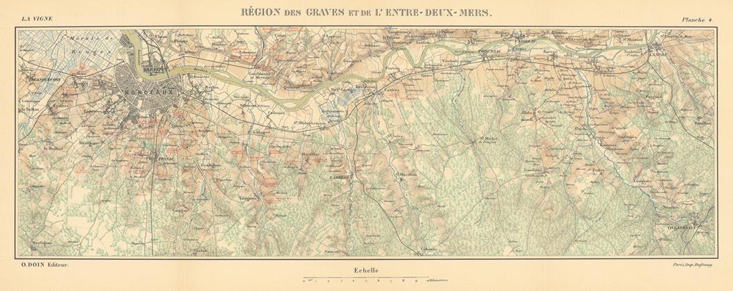 presentation of the map reproduction without a frame
