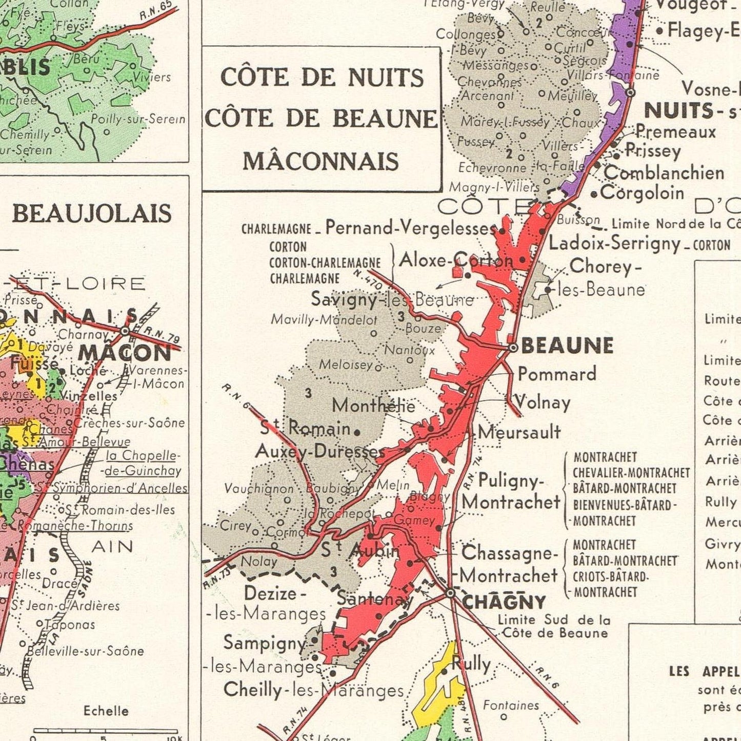 detail of the map from the centre 
