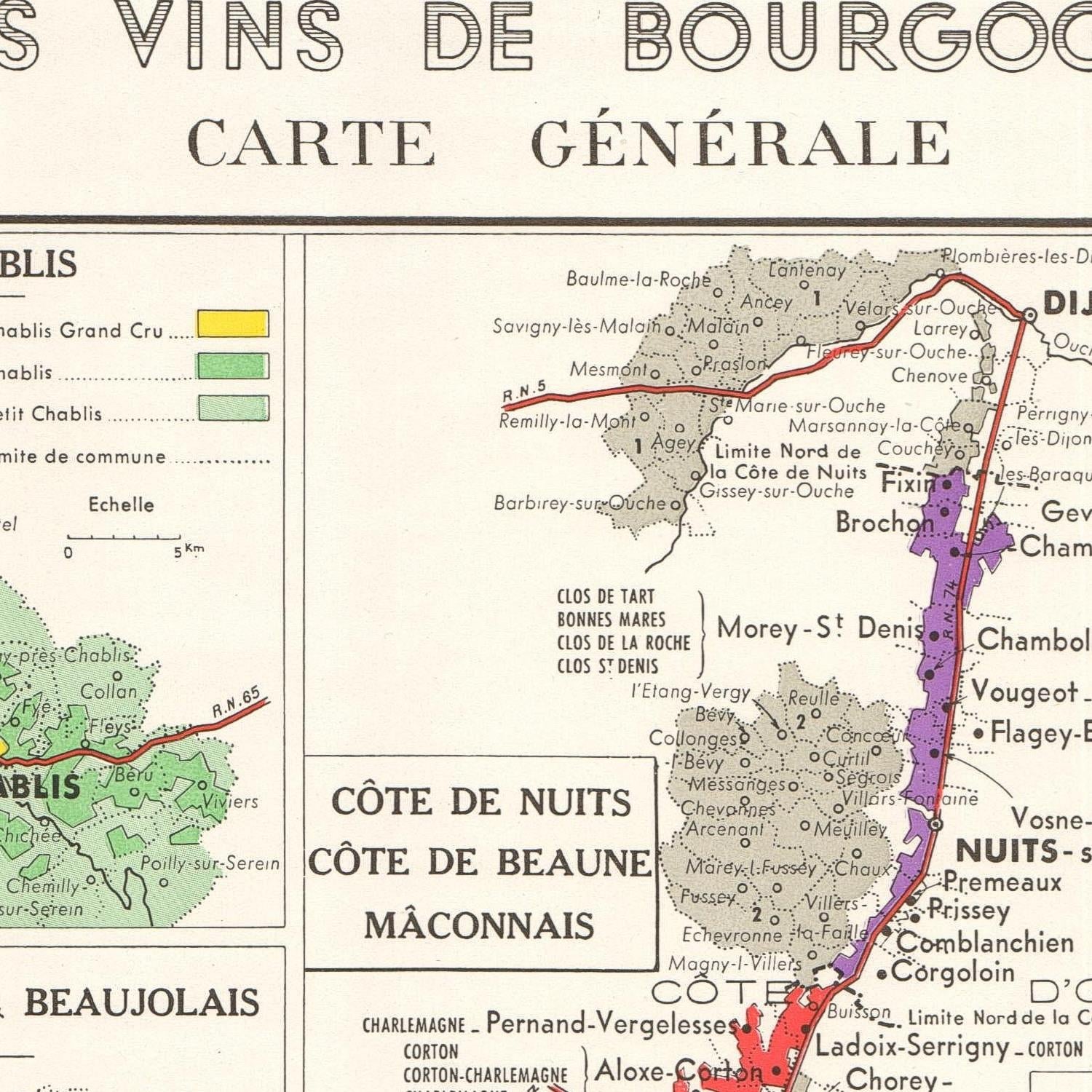 detail of the map from the centre left
