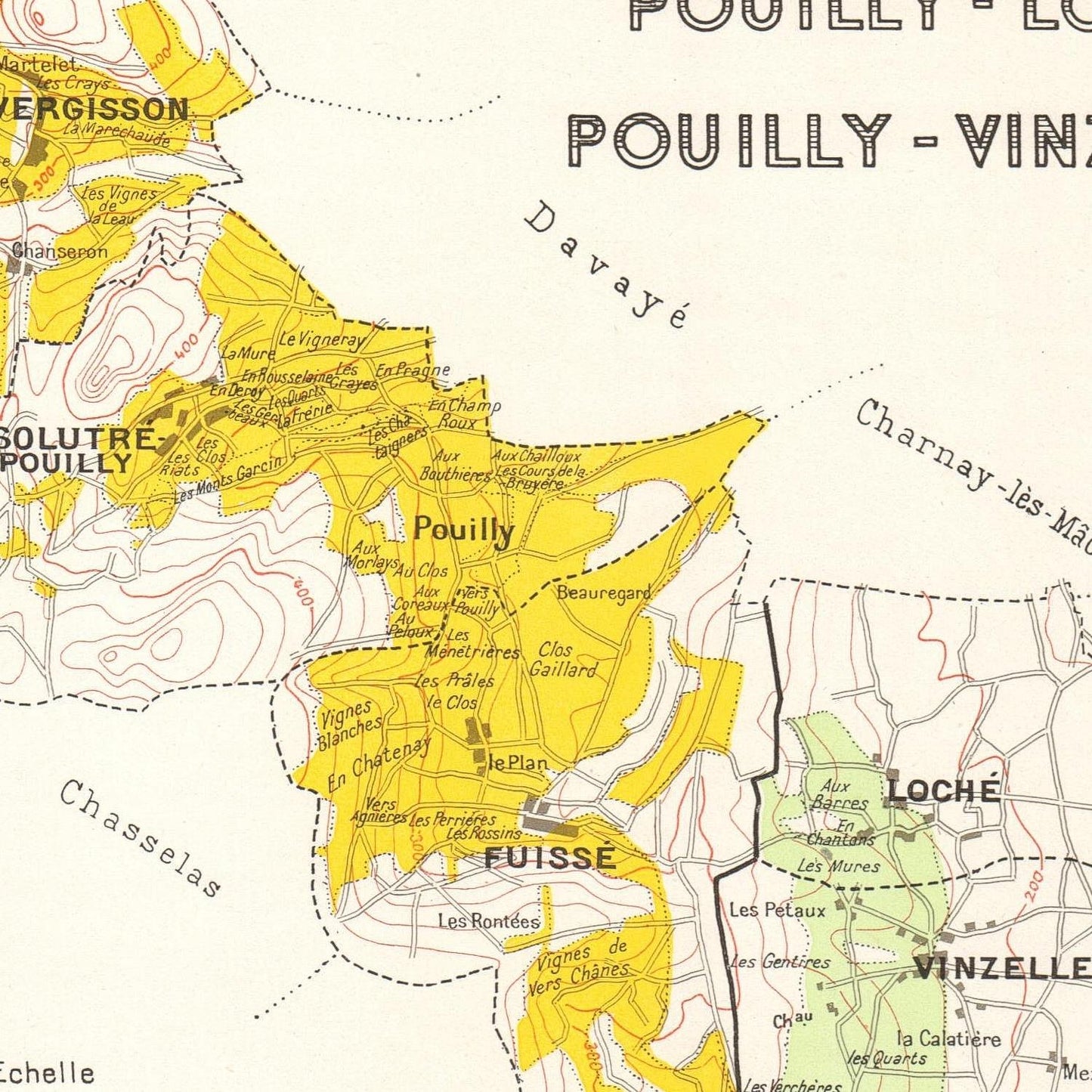 detail of the map from the centre 
