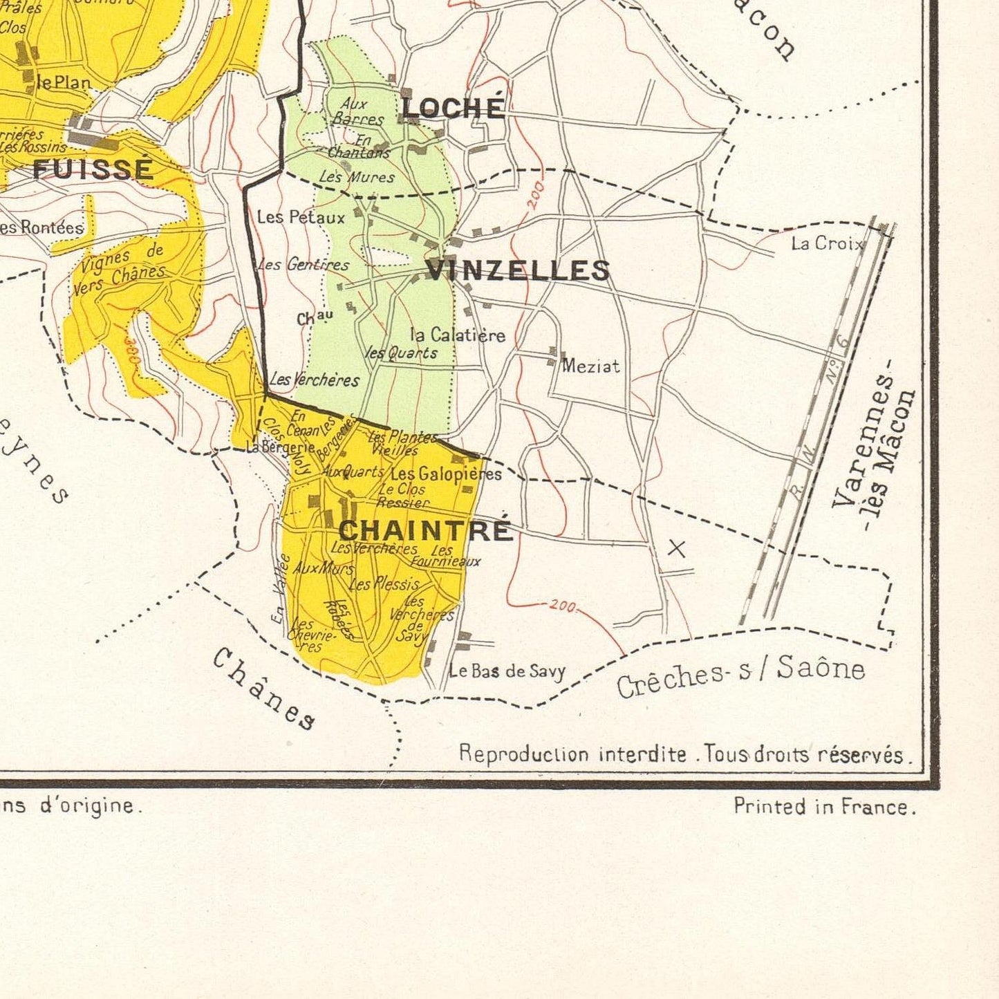 detail of the map from the bottom right corner
