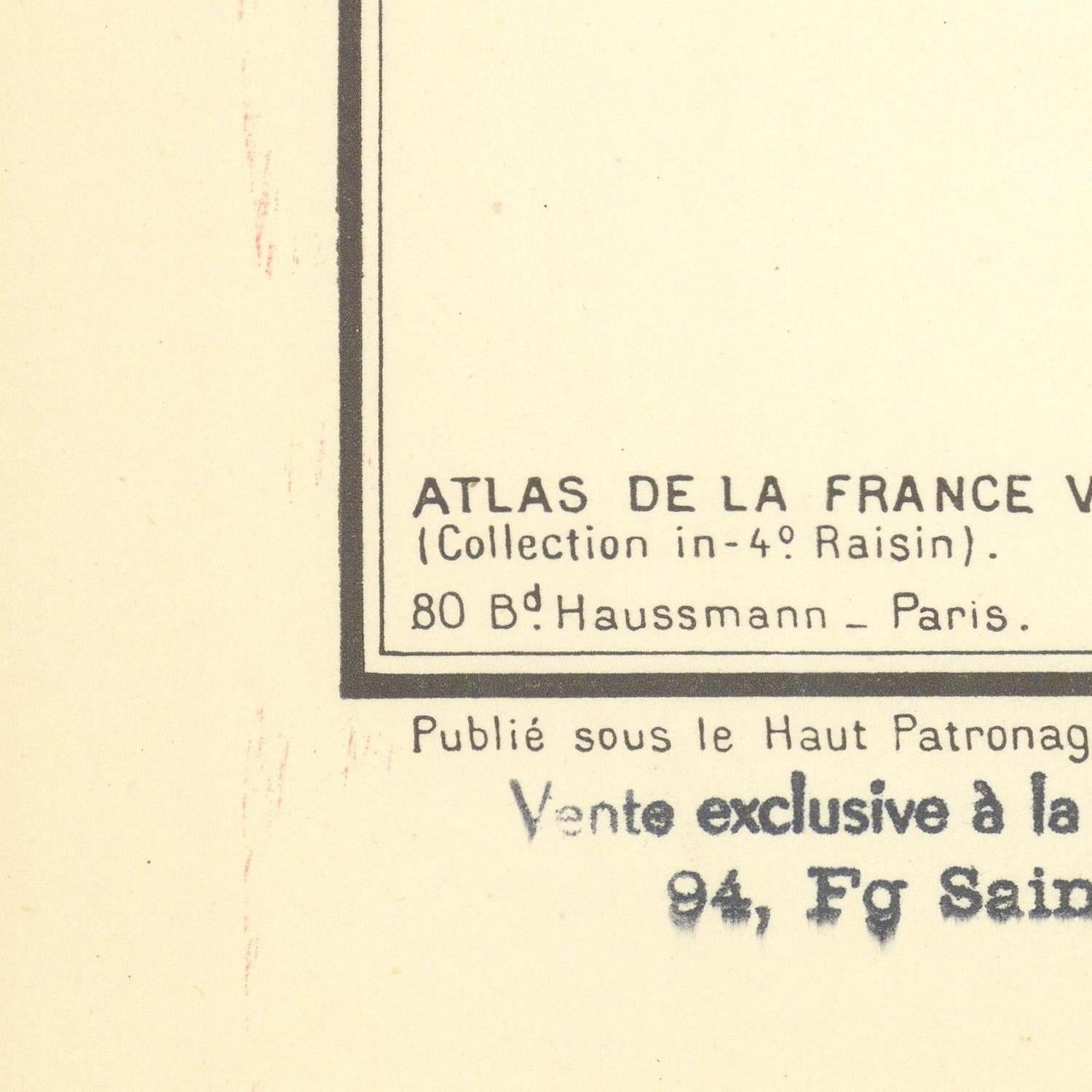 detail of the map from the bottom left corner
