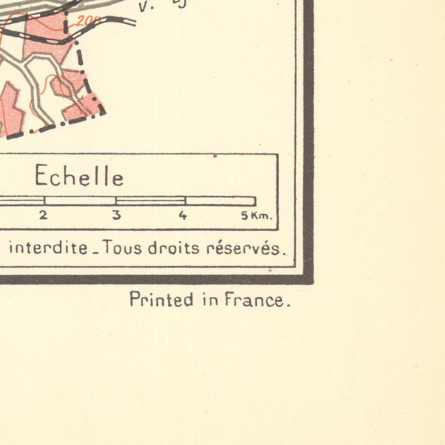 detail of the map from the bottom right corner
