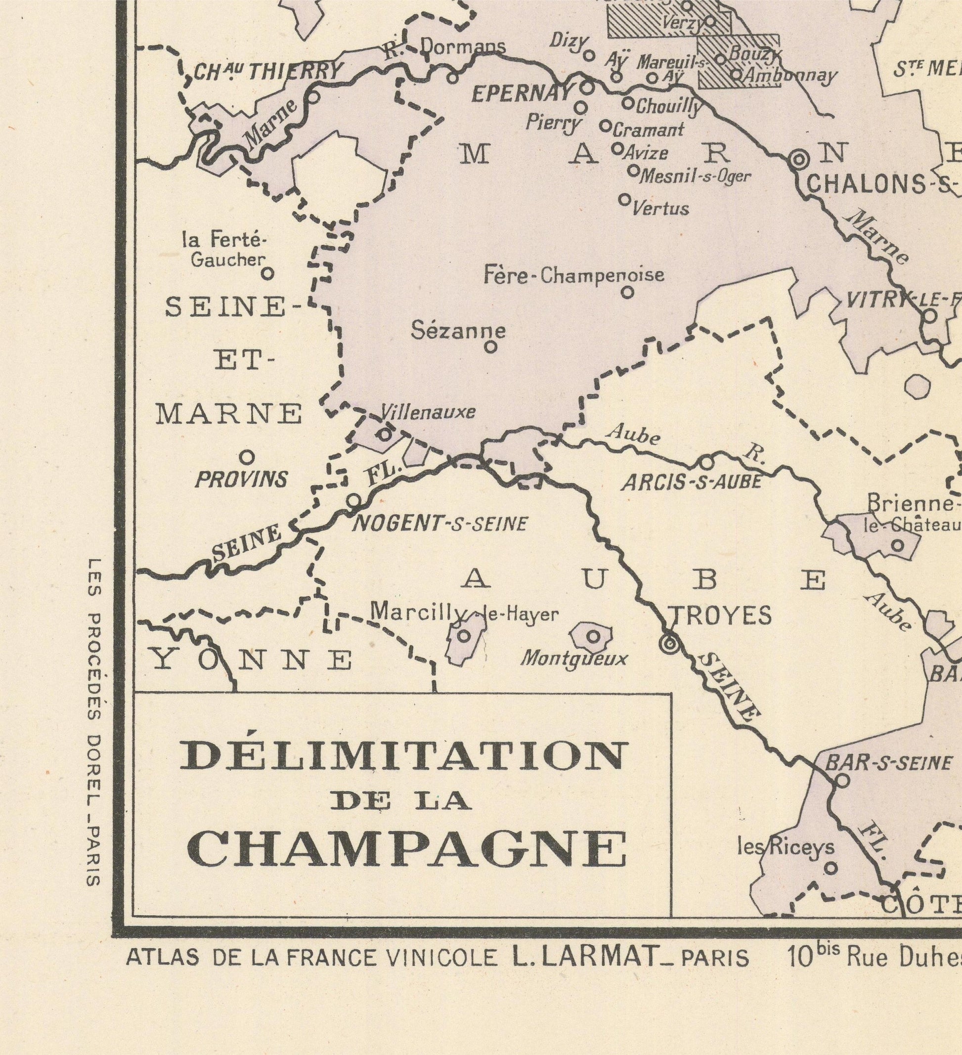 detail of the map from the bottom left corner
