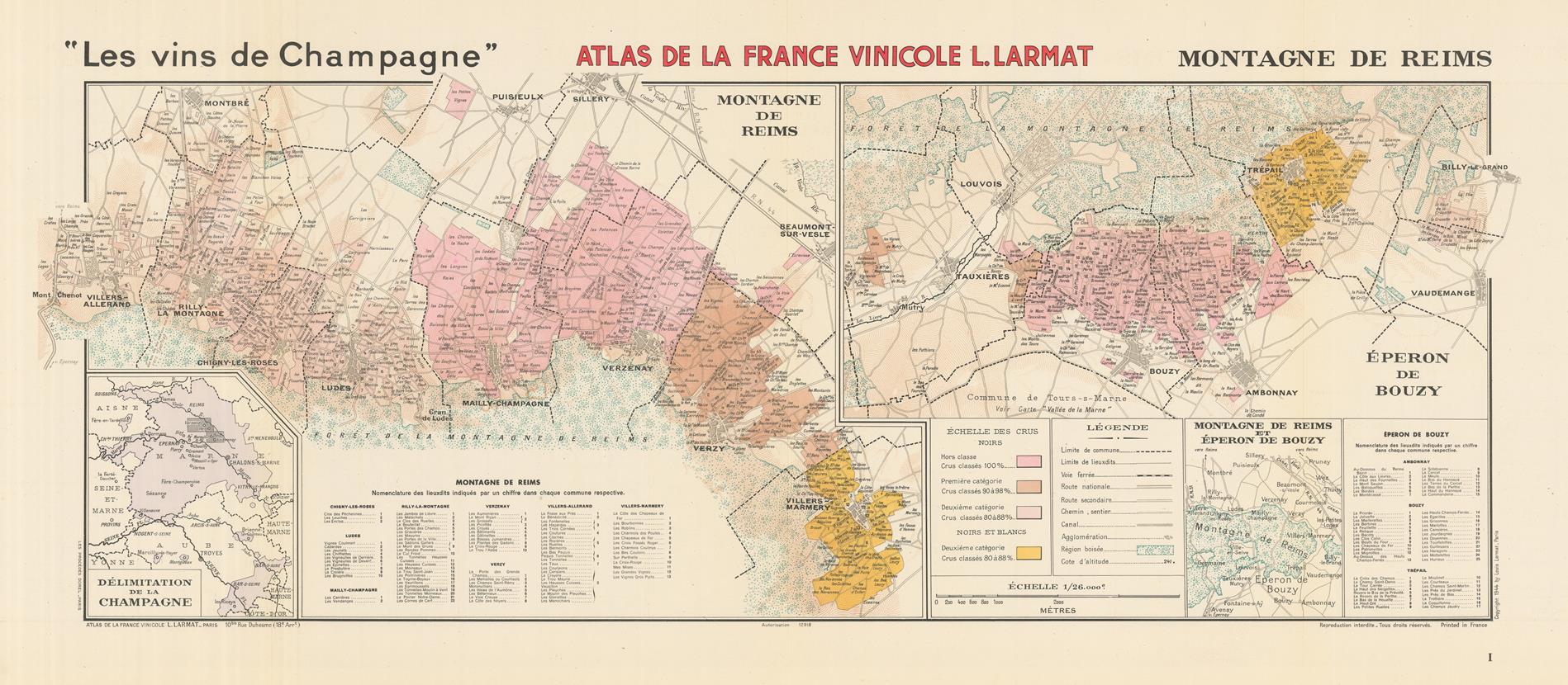 presentation of the map reproduction without a frame
