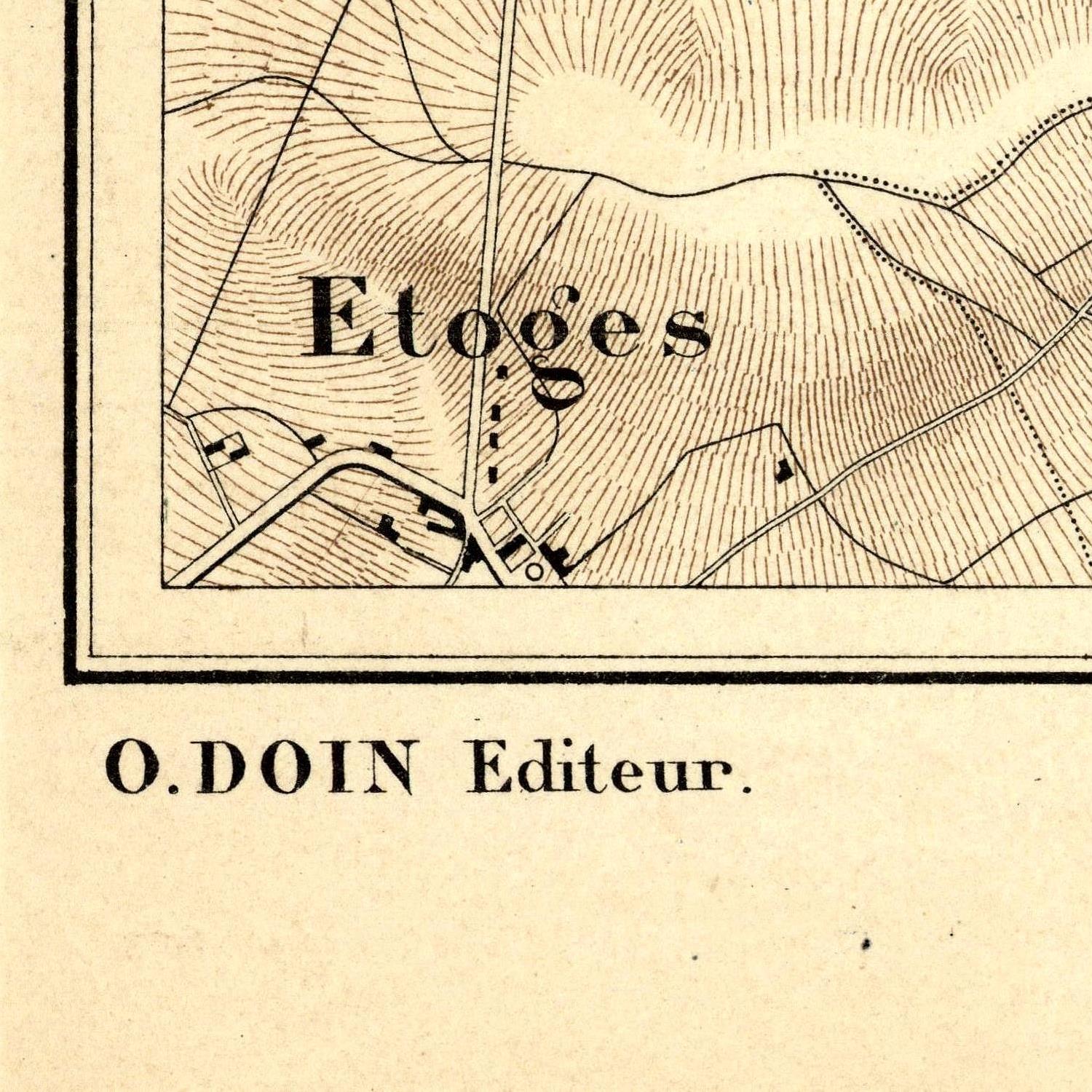 detail of the map from the bottom left corner
