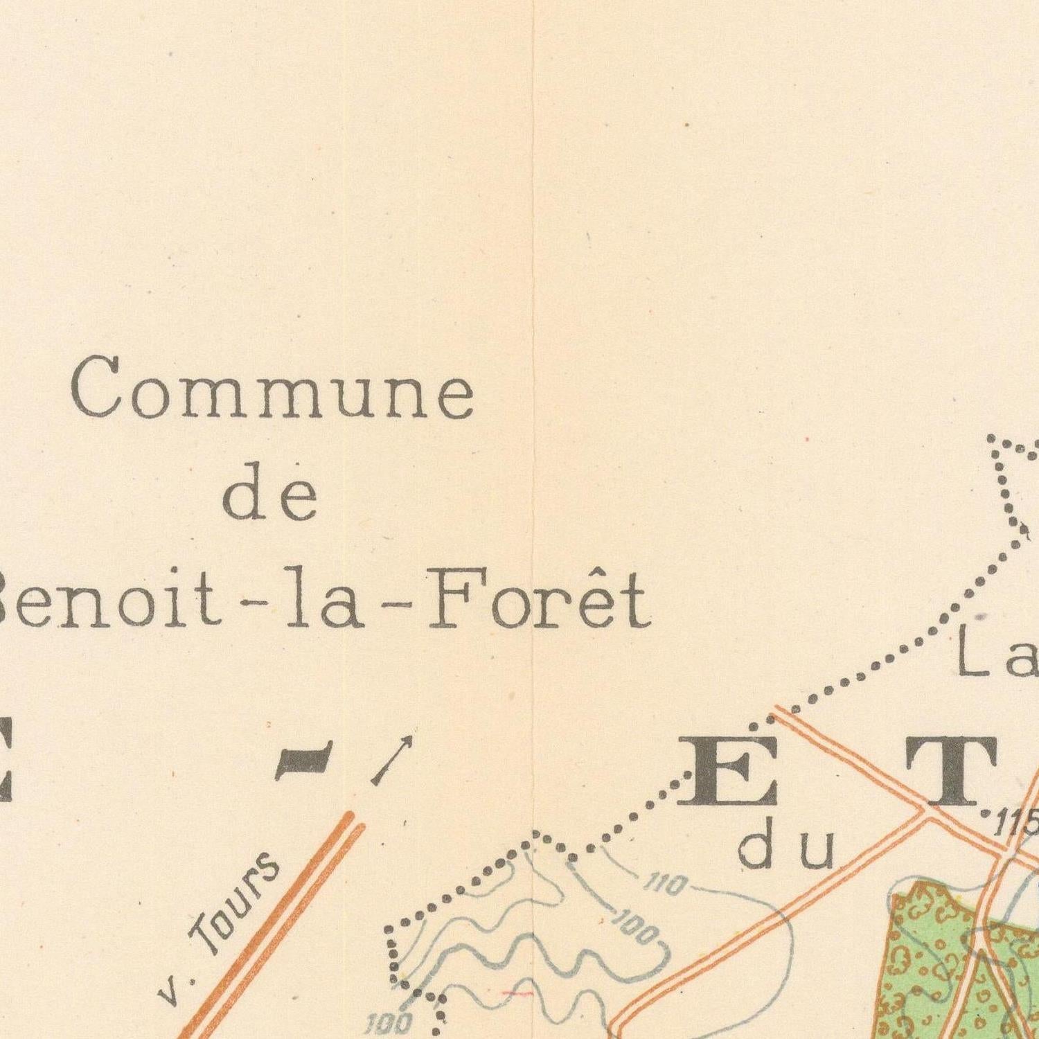 detail of the map from the centre left
