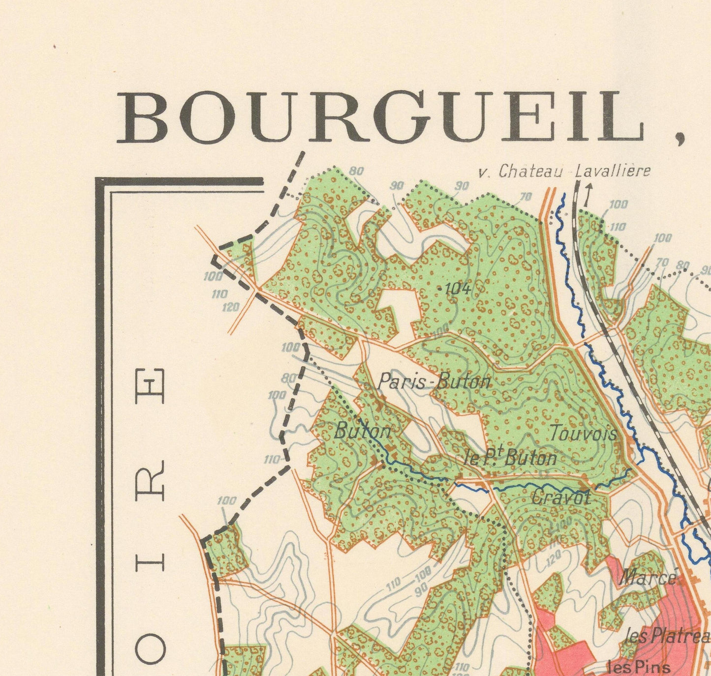 detail of the map from the top left corner
