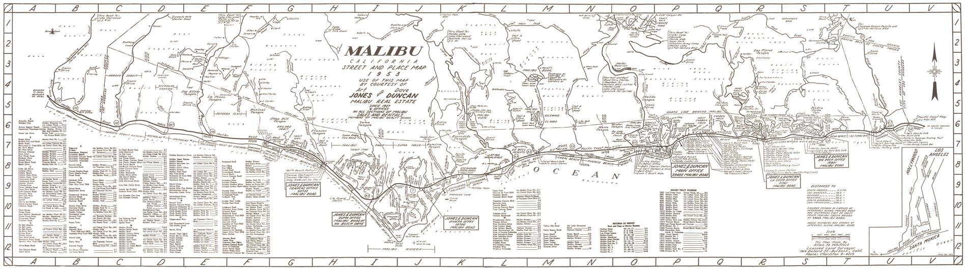 presentation of the map reproduction without a frame
