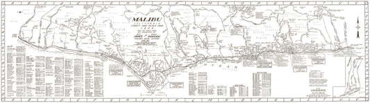 presentation of the map reproduction without a frame
