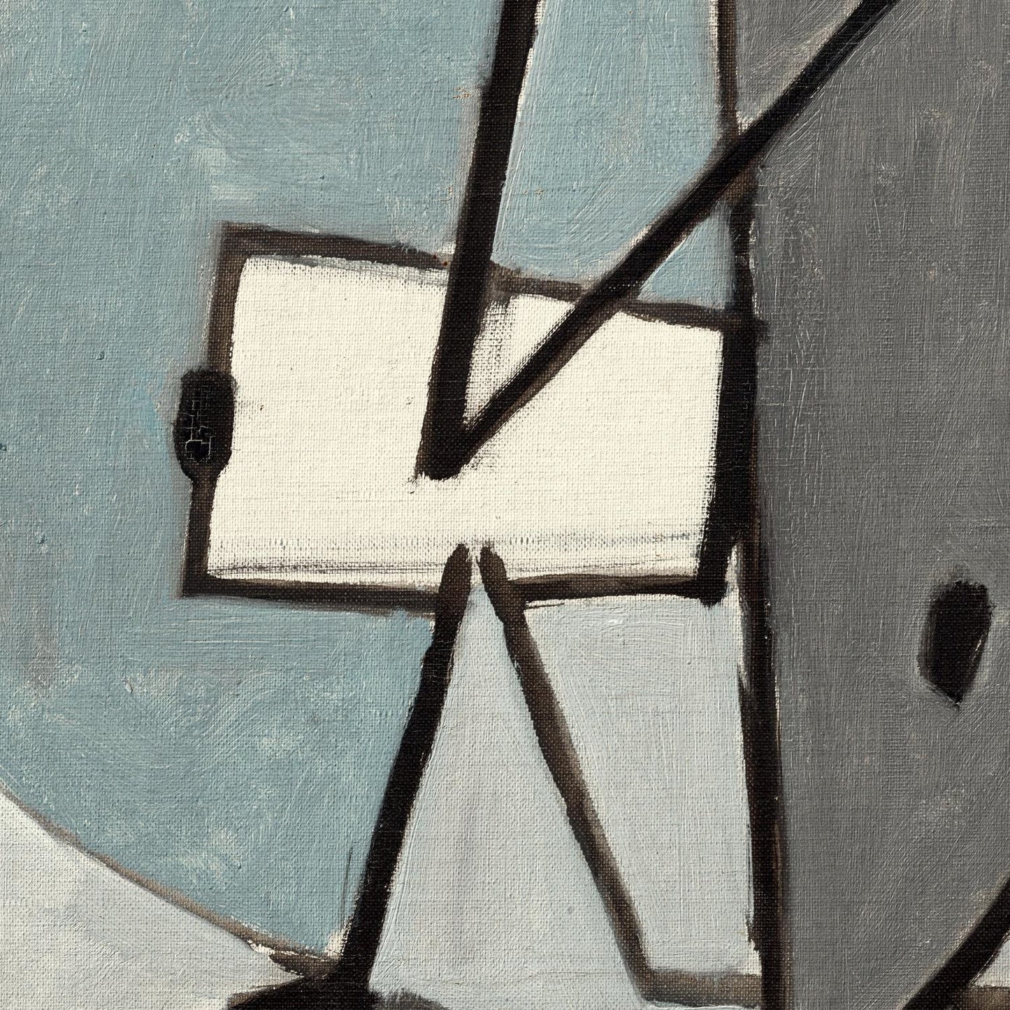 Abstract art with geometric shapes on a textured surface